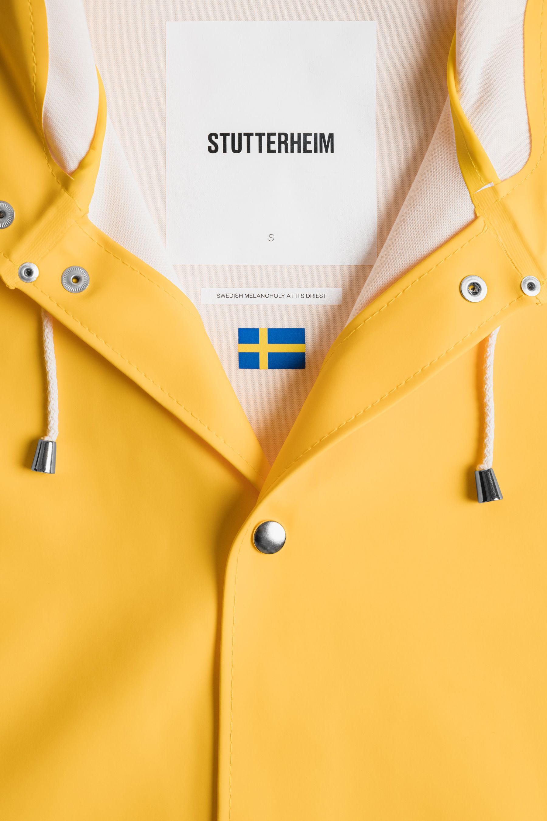 stutterheim stockholm raincoat yellow women jackets raincoats