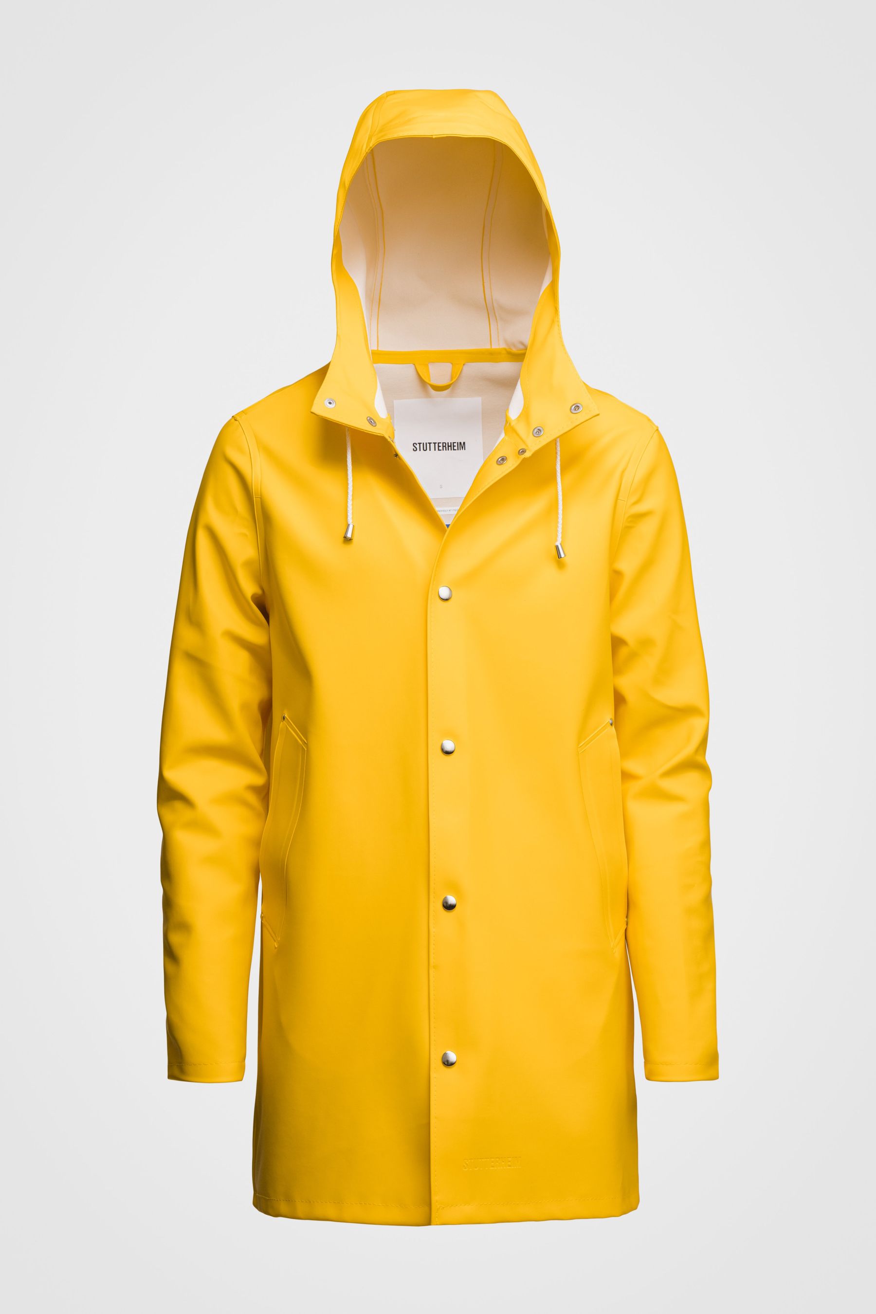 stutterheim stockholm raincoat yellow women jackets raincoats