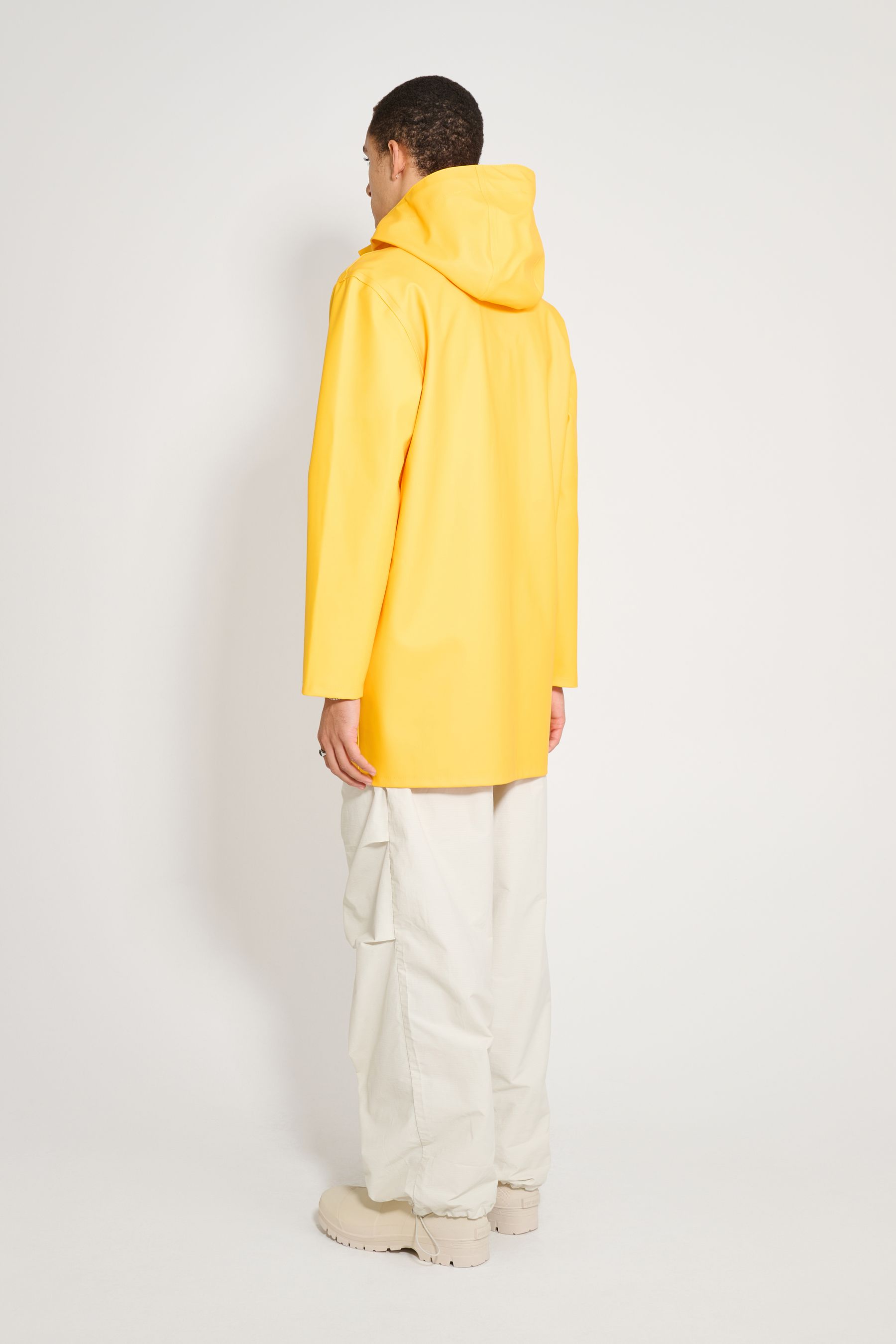 stutterheim stockholm raincoat yellow men jackets