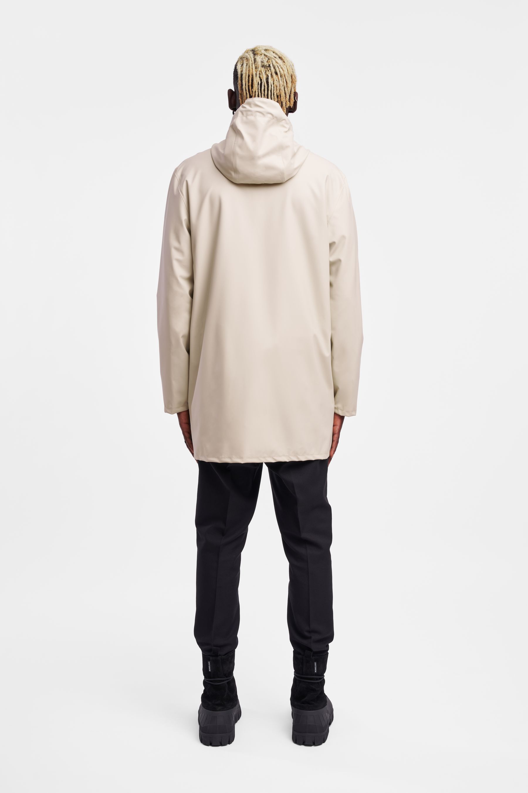 stutterheim stockholm lightweight zip raincoat oyster men jackets raincoats