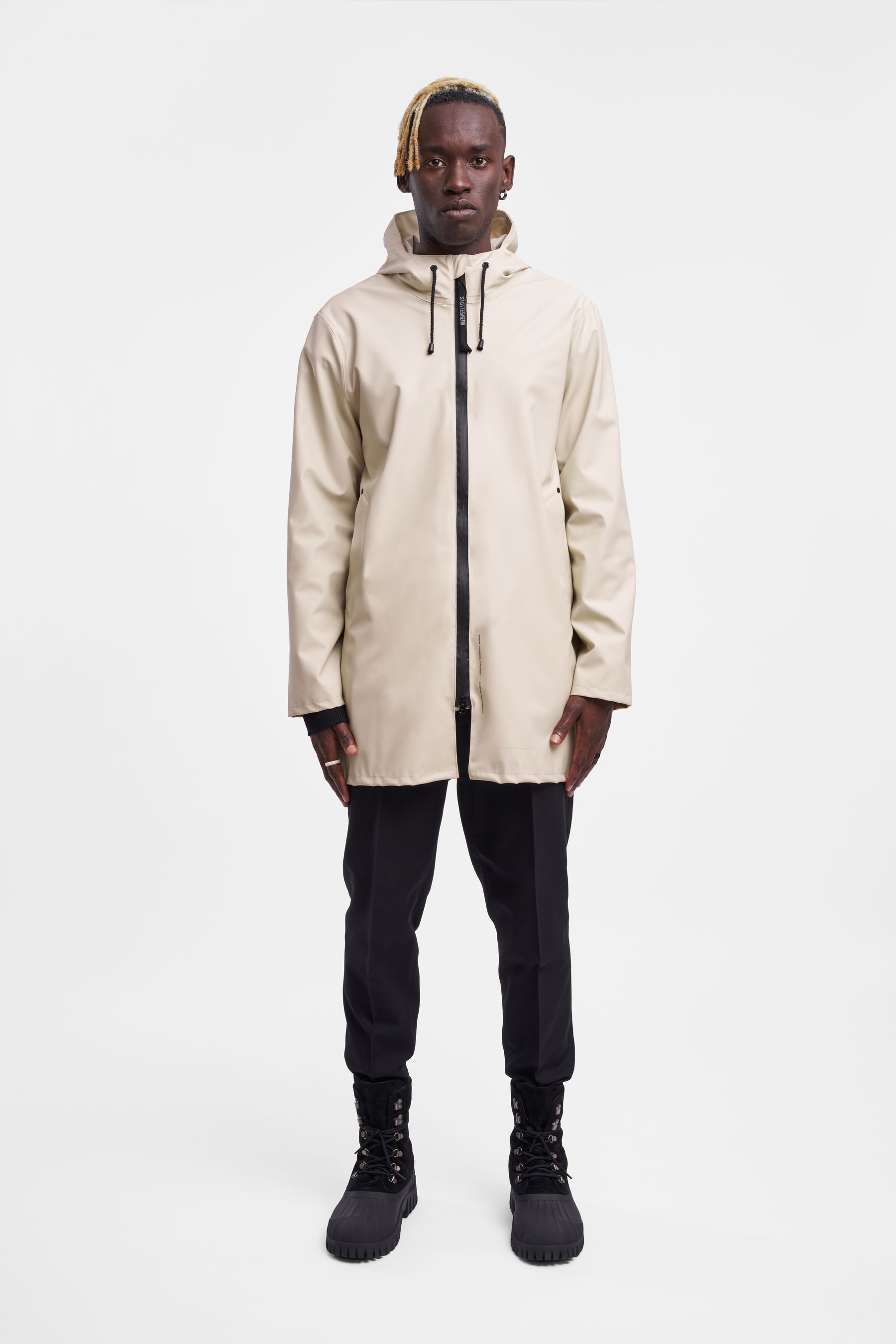 stutterheim stockholm lightweight zip women raincoat oyster jackets raincoats