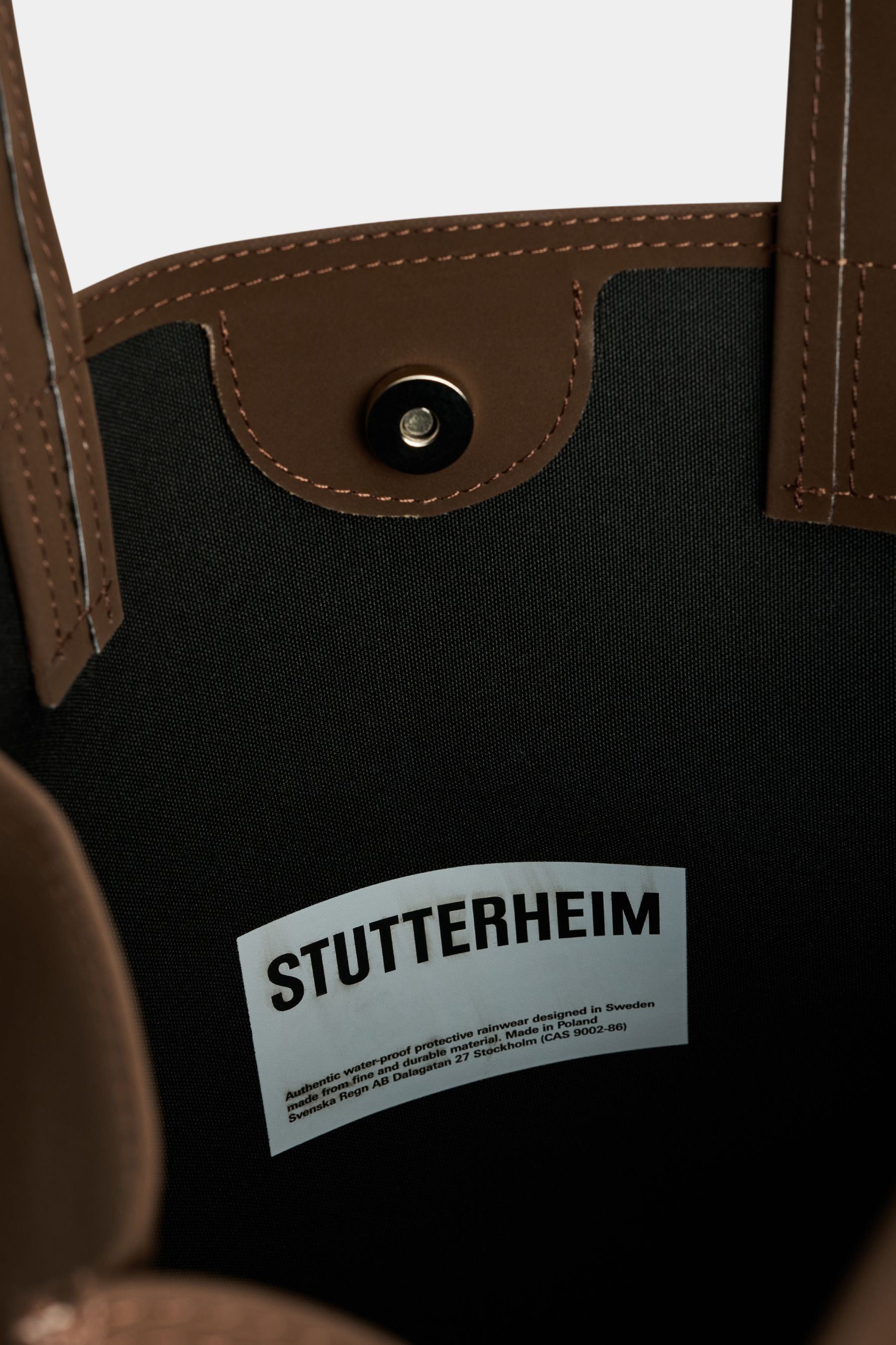 stutterheim stocksund bag matte dark brown accessories bags tote-bags