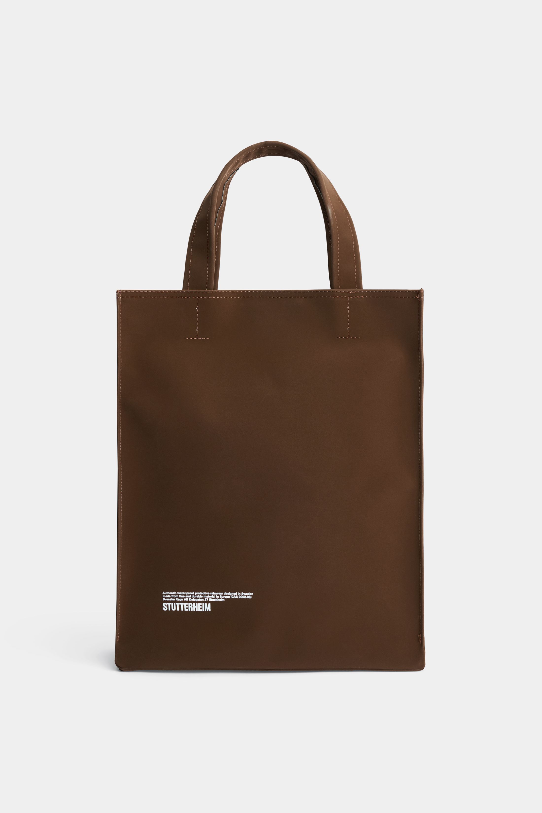 stutterheim stocksund bag matte dark brown accessories bags tote-bags