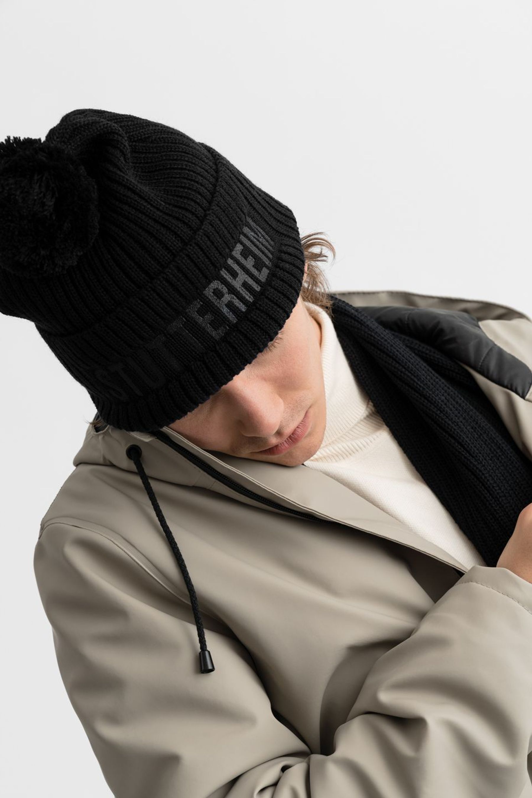 stutterheim april beanie black accessories hats-and-scarves beanies