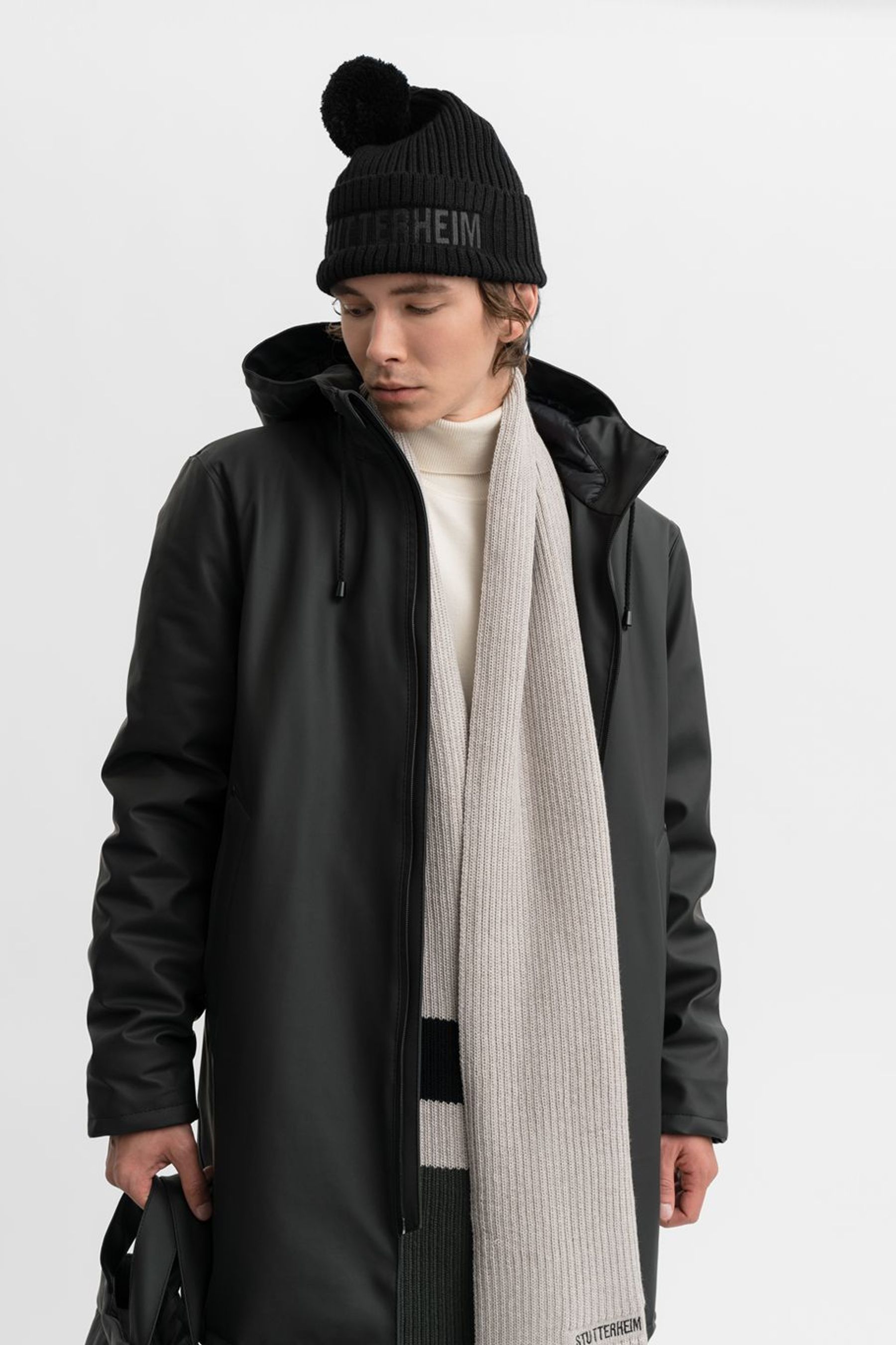 stutterheim april beanie black accessories hats-and-scarves beanies