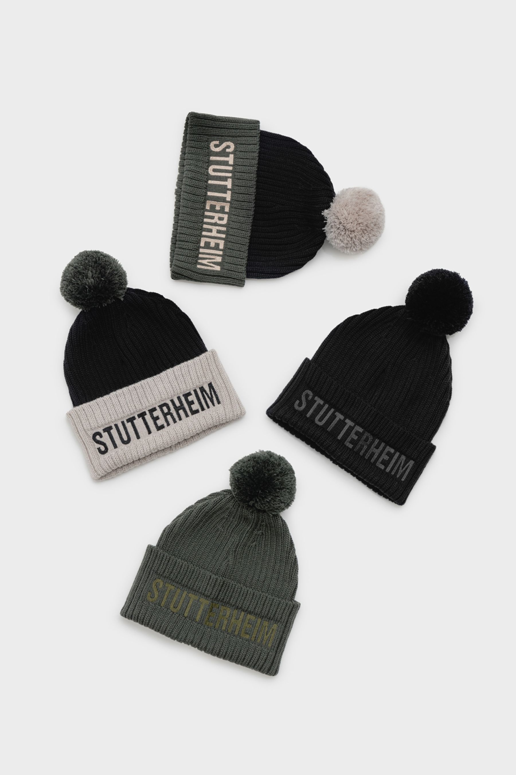 stutterheim april beanie black accessories hats-and-scarves beanies