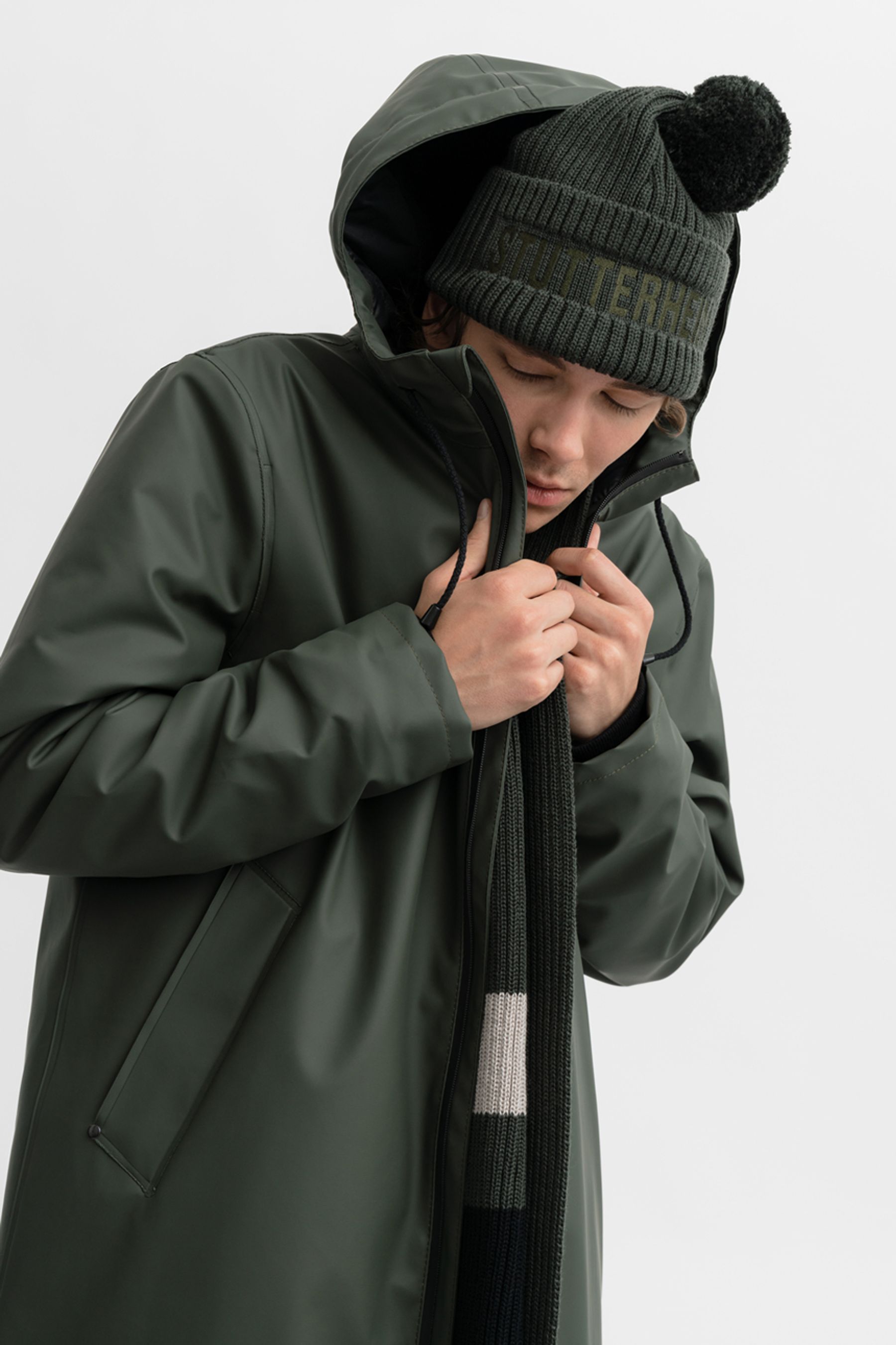 stutterheim april beanie green accessories hats-and-scarves beanies