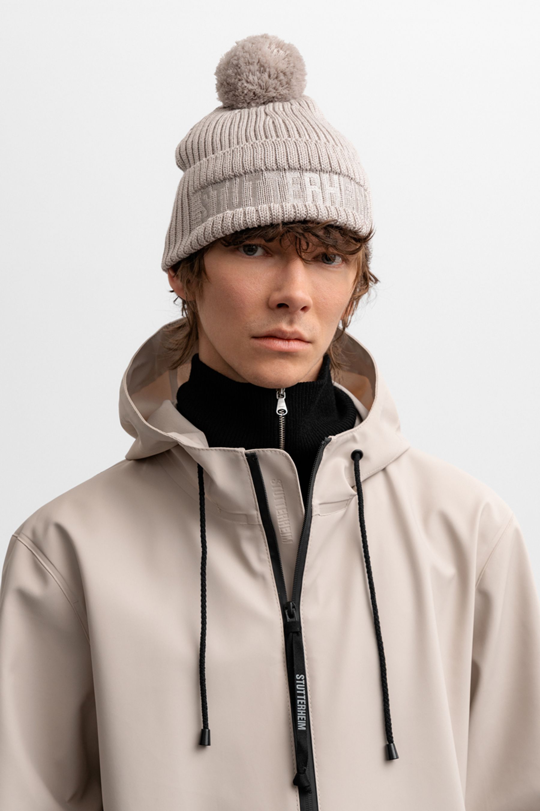 stutterheim april beanie light sand accessories hats-and-scarves beanies