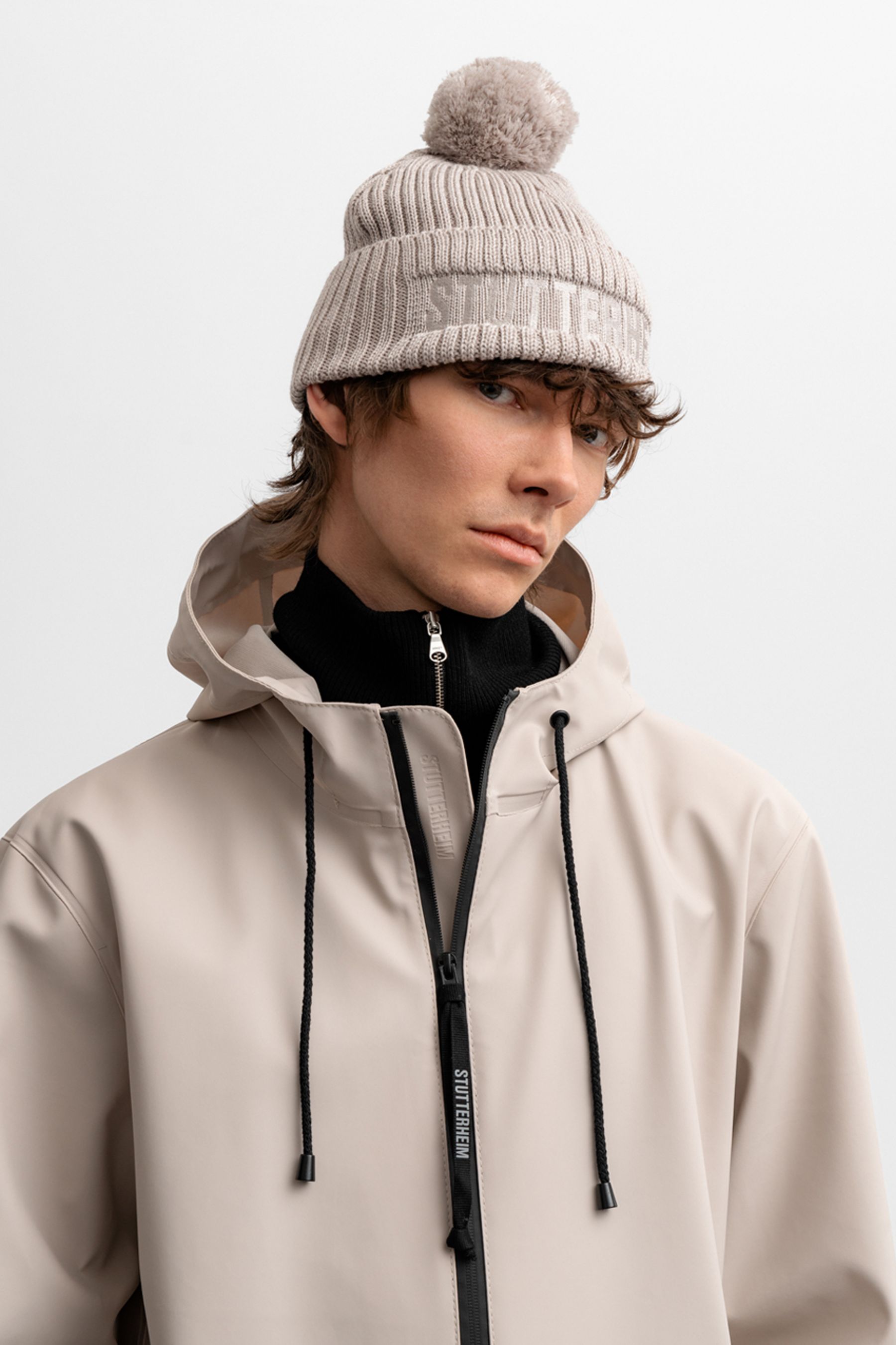 stutterheim april beanie light sand accessories hats-and-scarves beanies