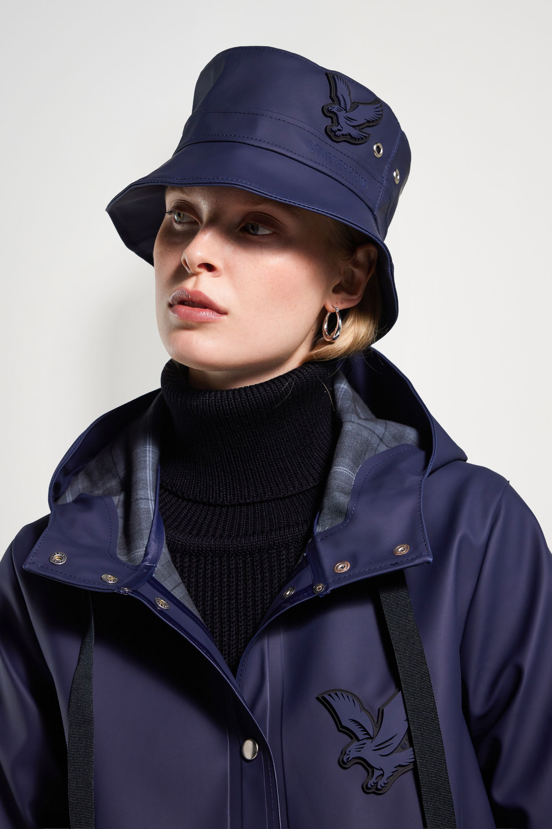 stutterheim bucket hat navy accessories hats-and-scarves bucket-hats