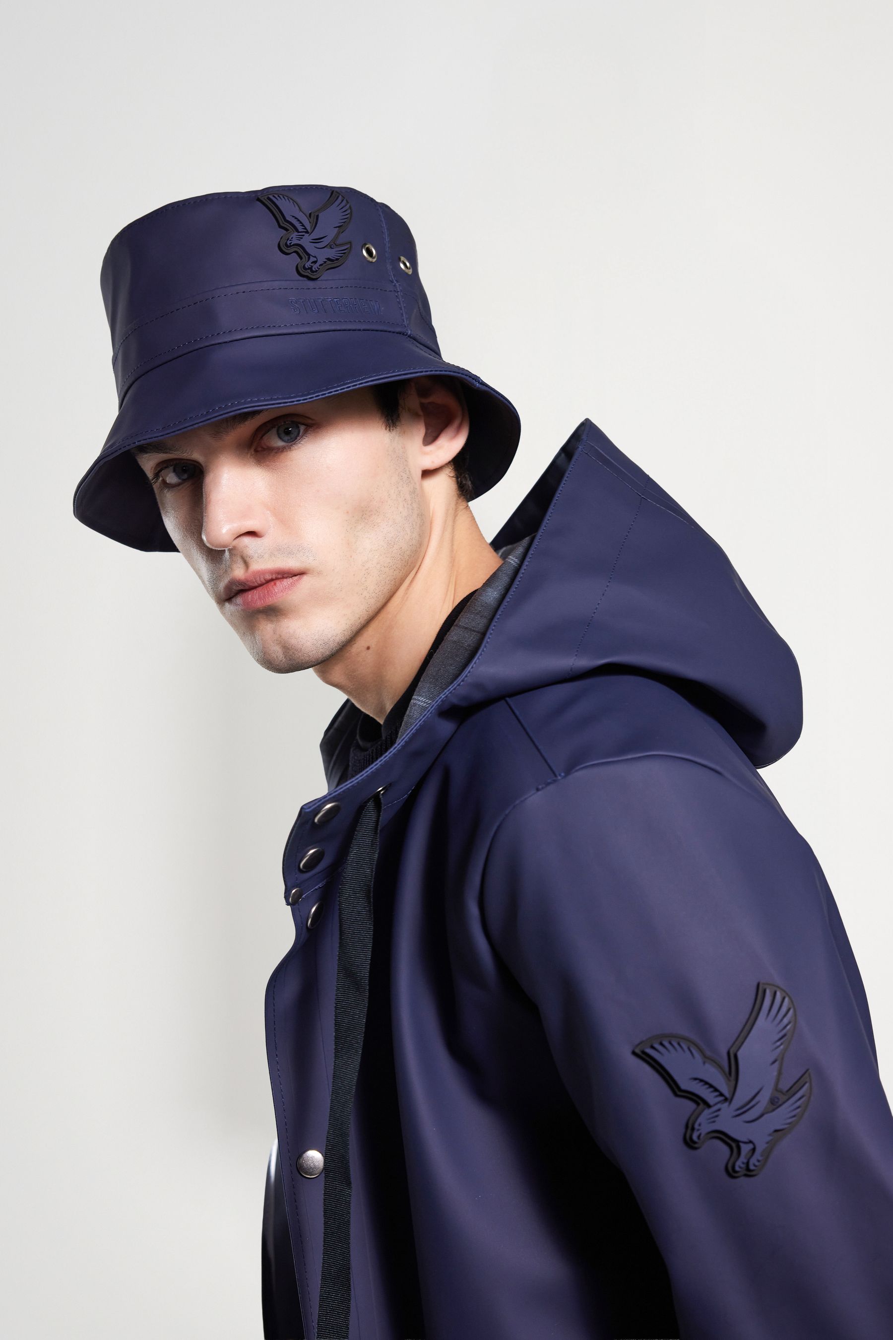 stutterheim bucket hat navy accessories hats-and-scarves bucket-hats