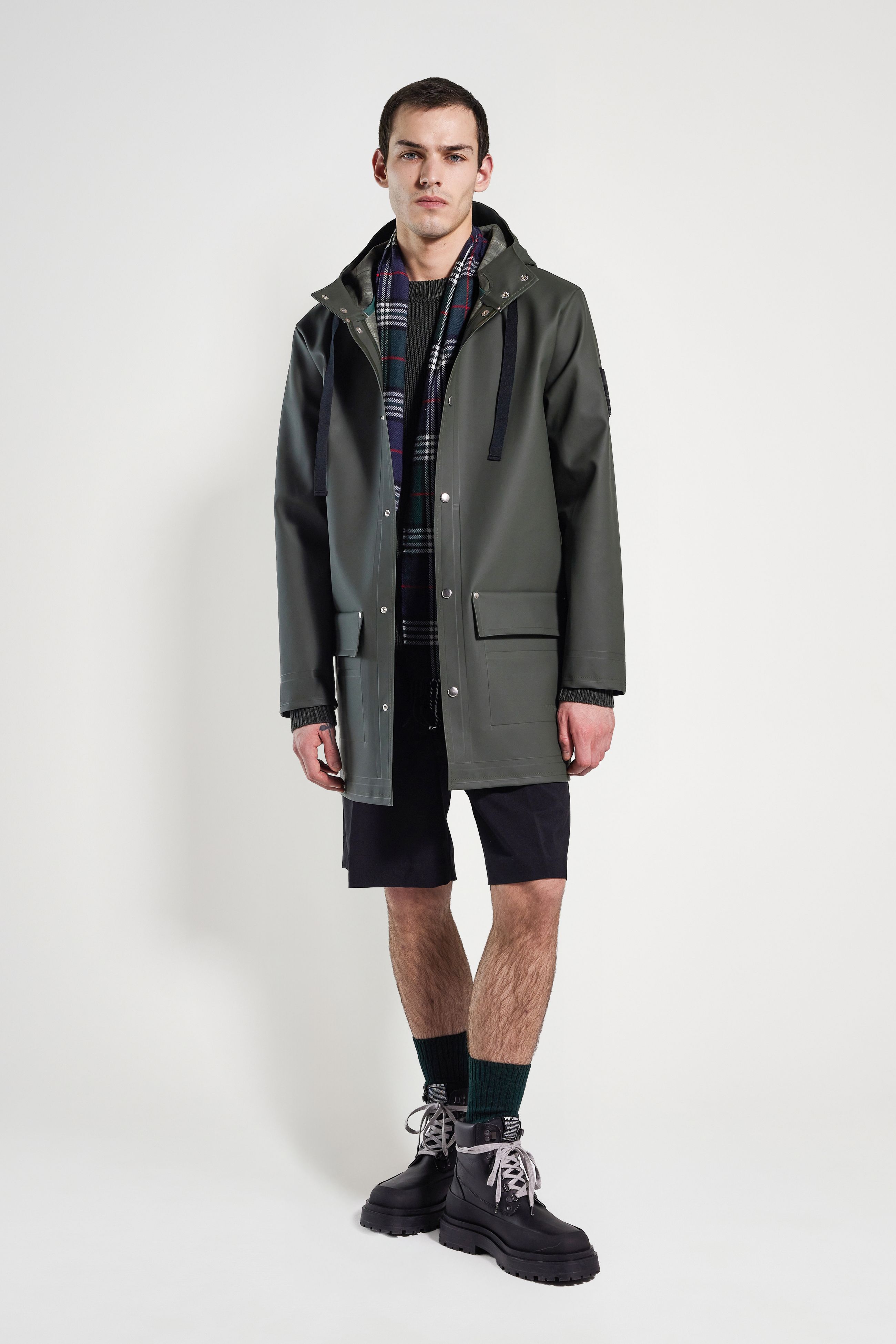 Stutterheim Men's Raincoat In Green