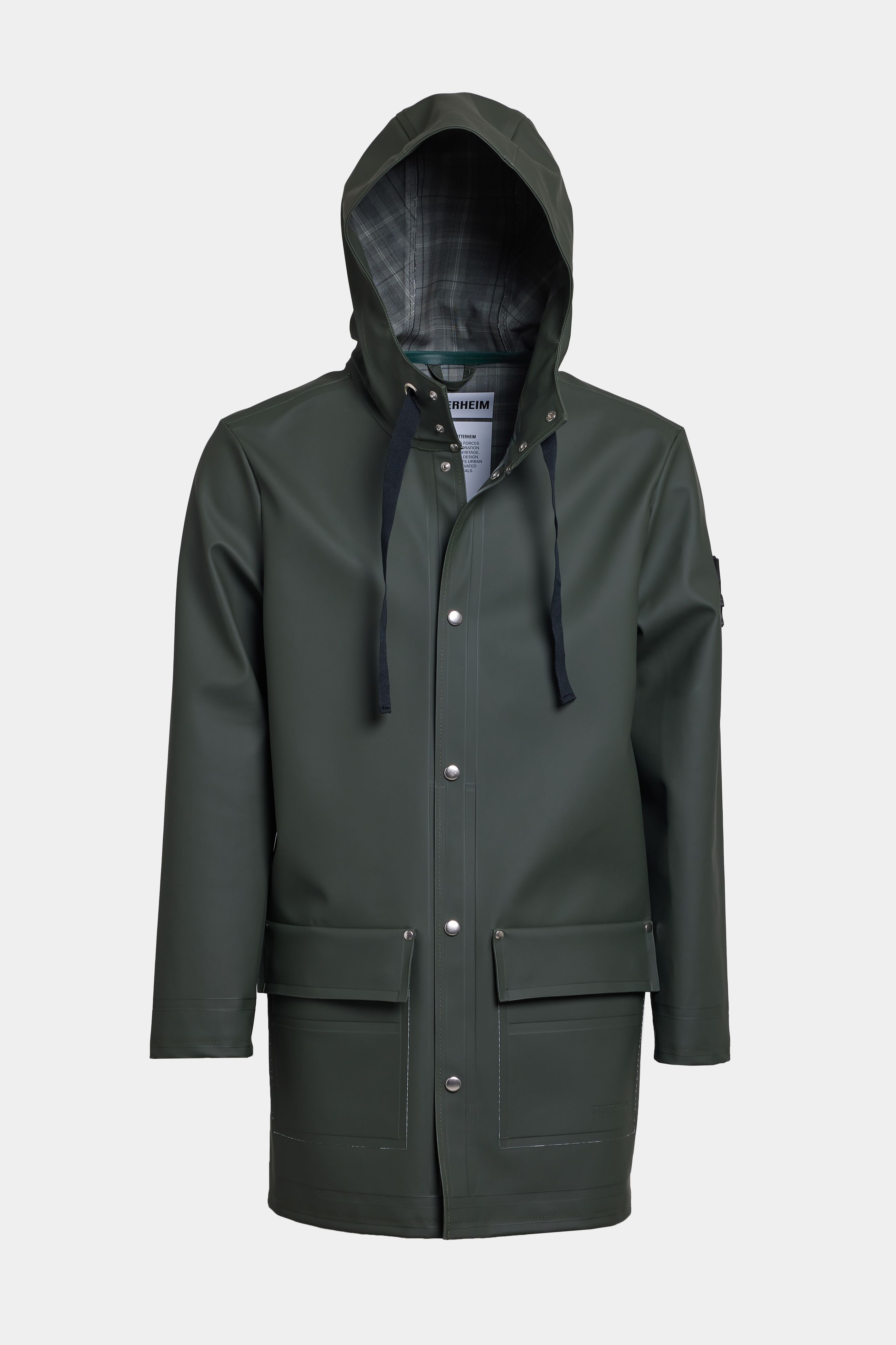 Stutterheim Men's Raincoat In Green