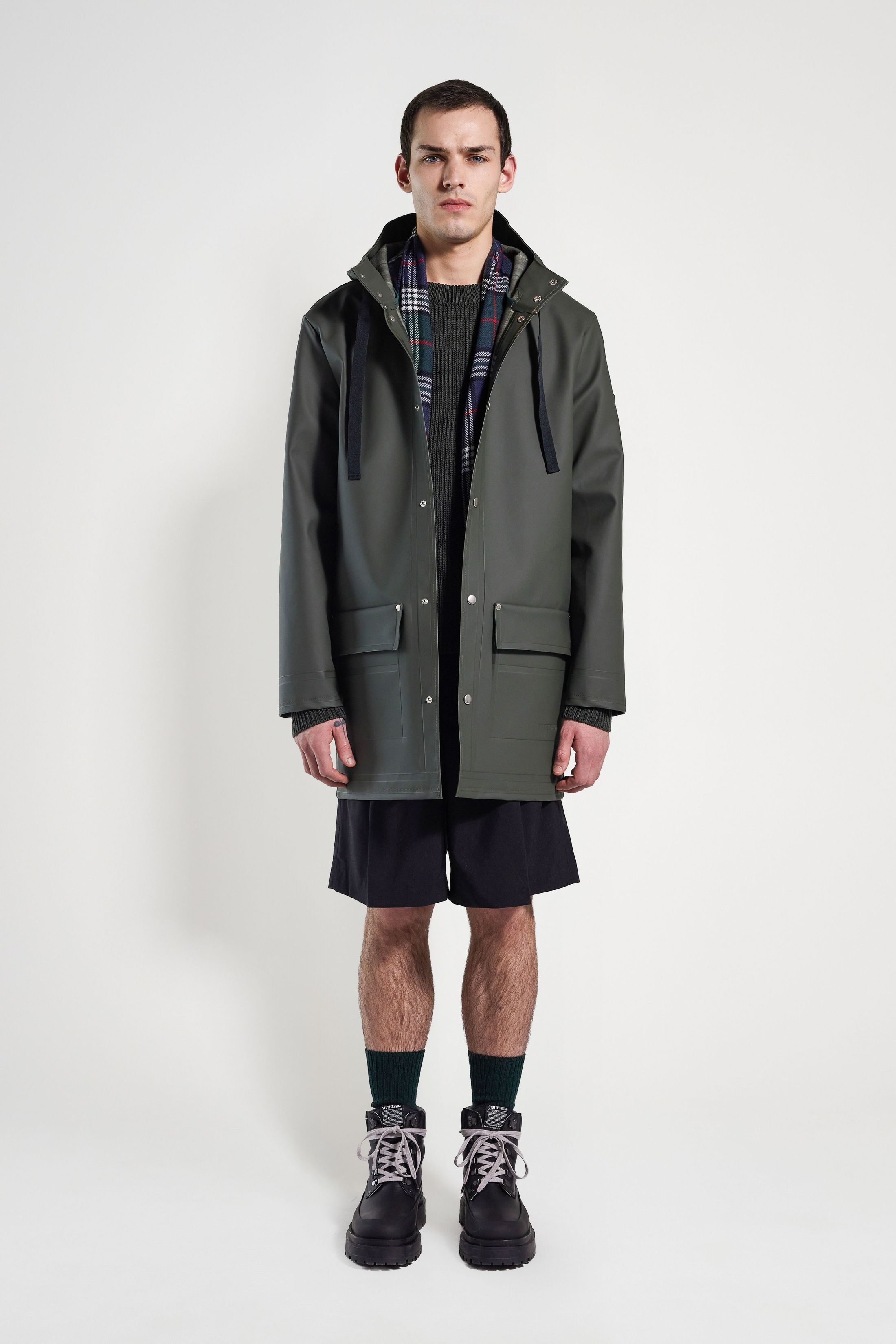 stutterheim men's raincoat green men jackets raincoats
