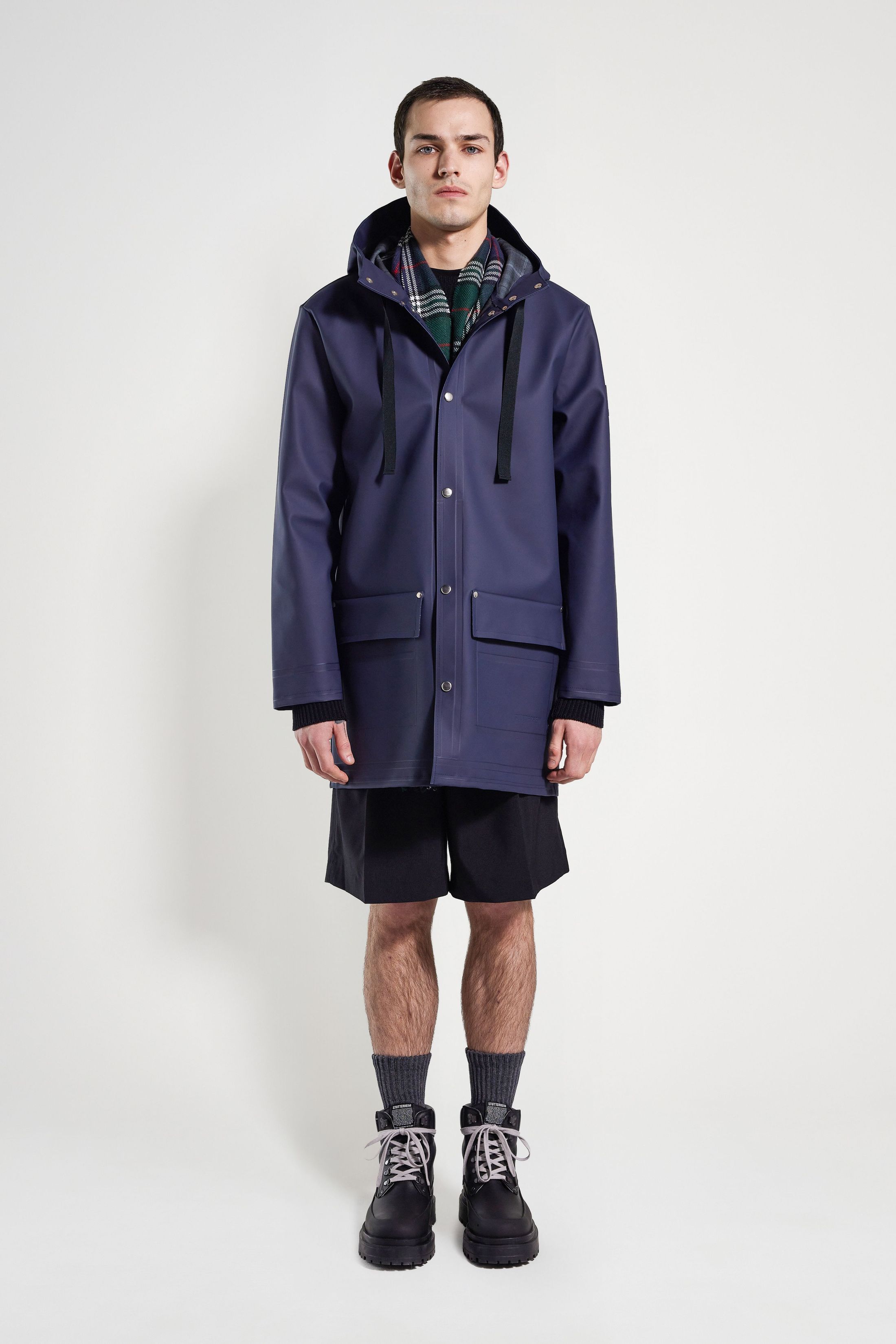 stutterheim men's raincoat navy men jackets raincoats