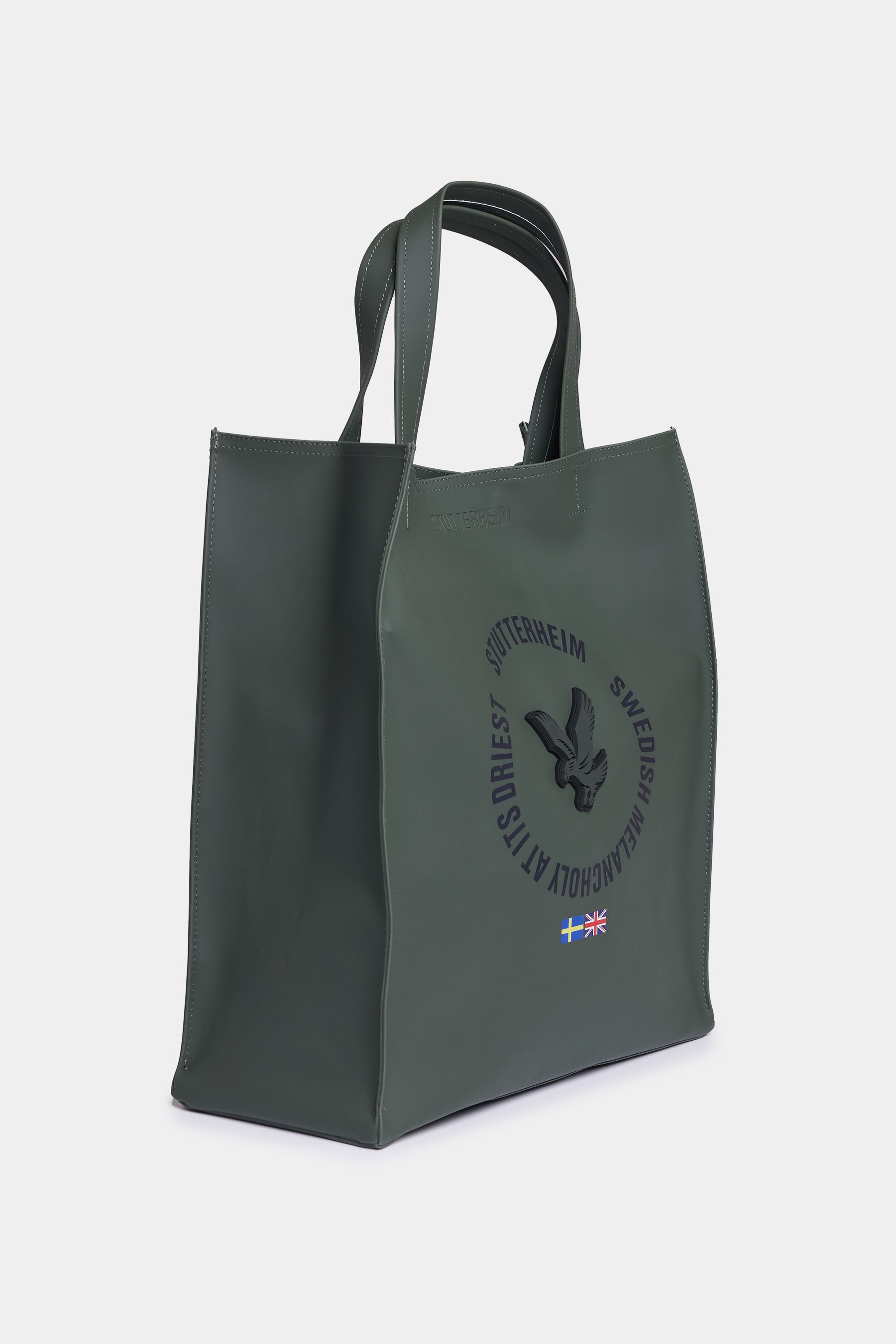 stutterheim tote bag green accessories bags tote-bags