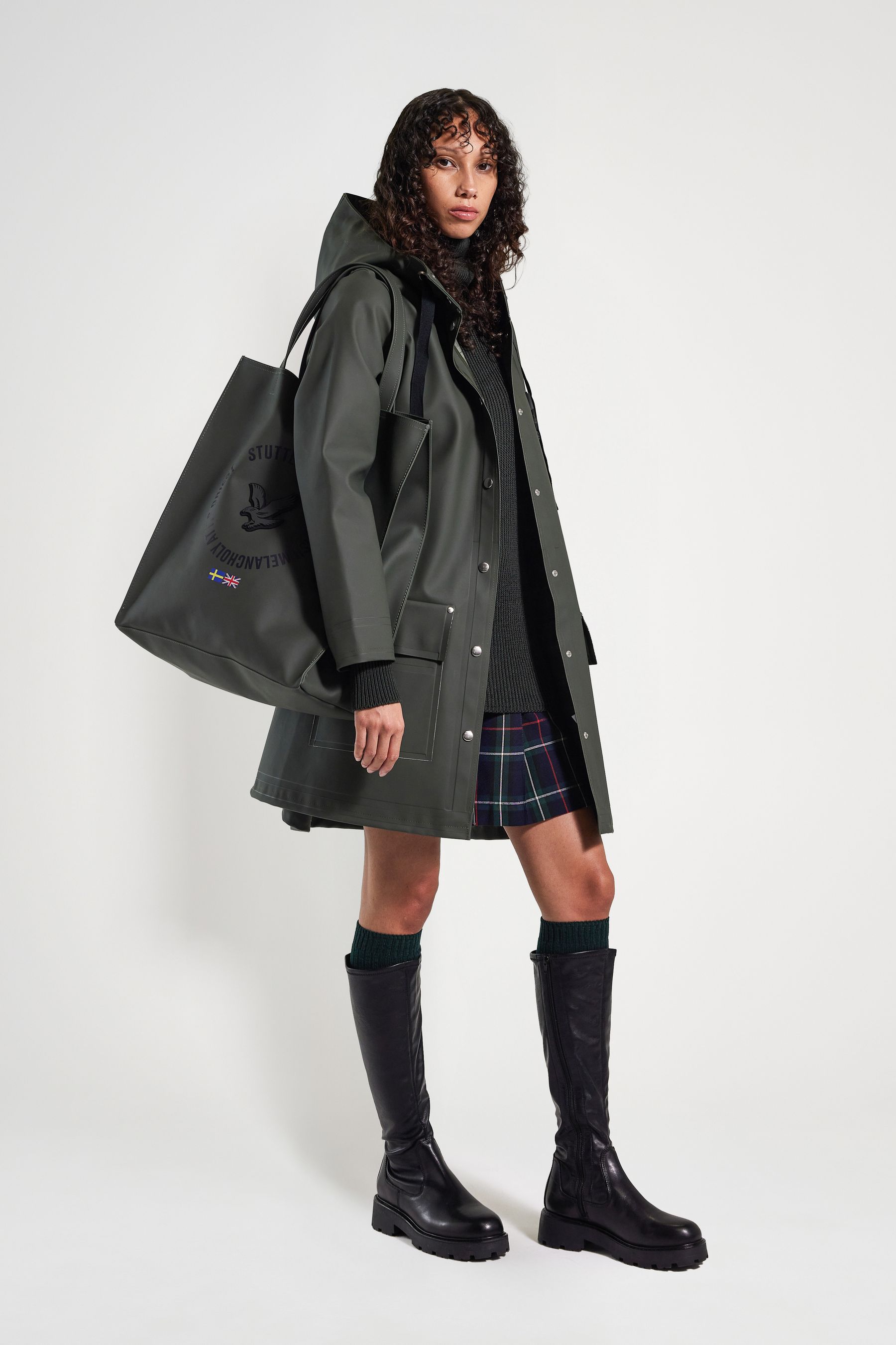 stutterheim women's raincoat green women jackets raincoats