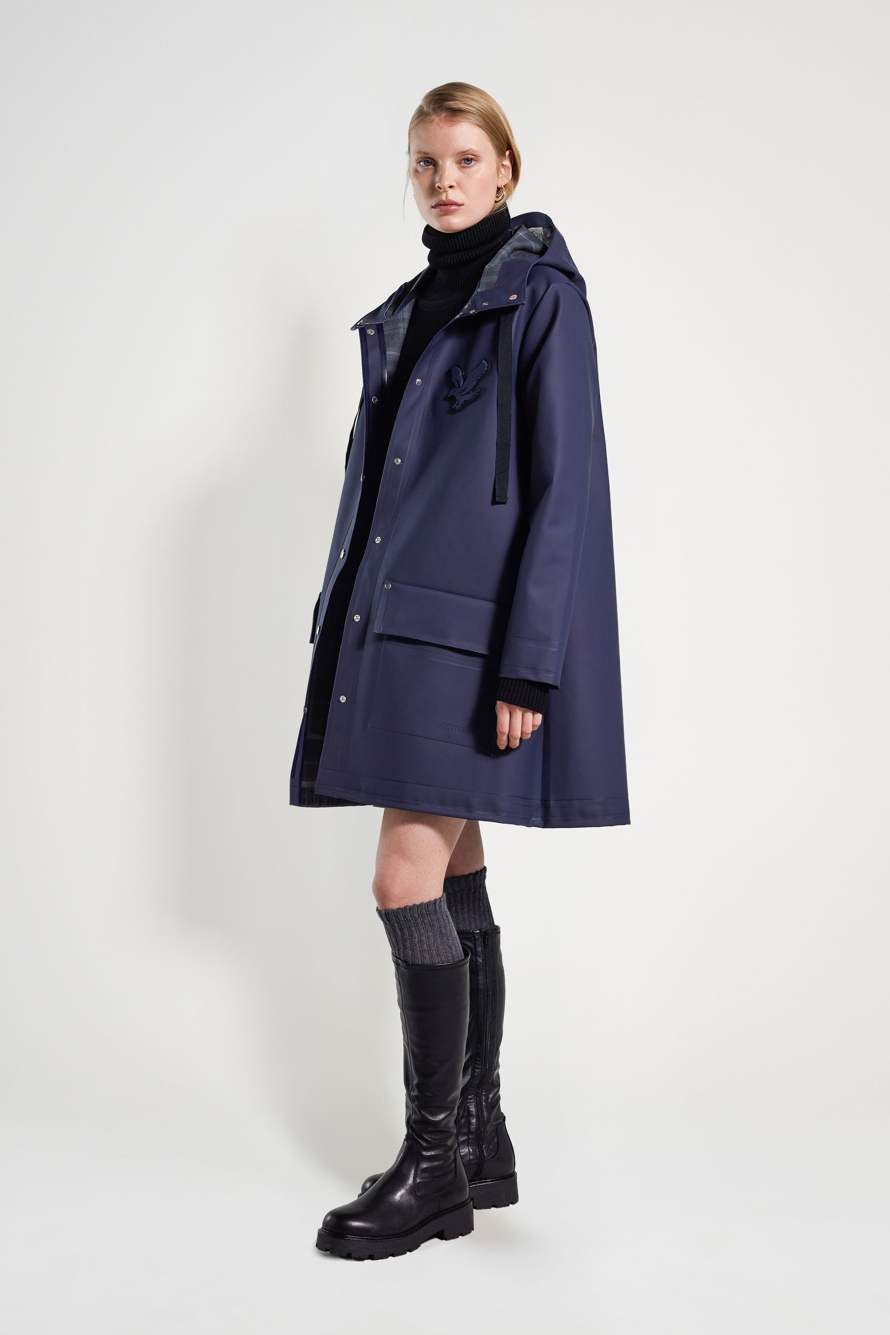 stutterheim women's raincoat navy women jackets raincoats
