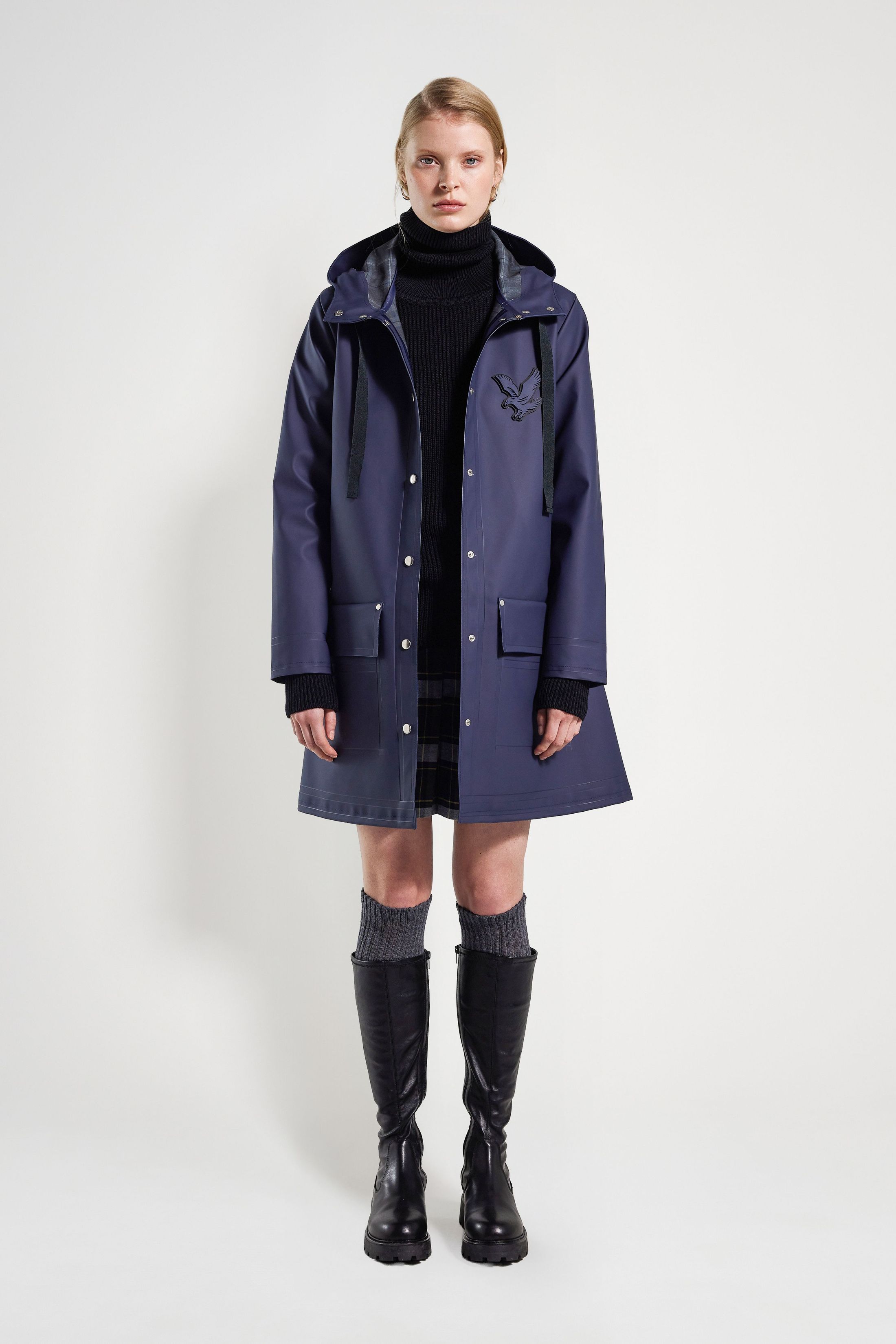 stutterheim women's raincoat navy women jackets raincoats