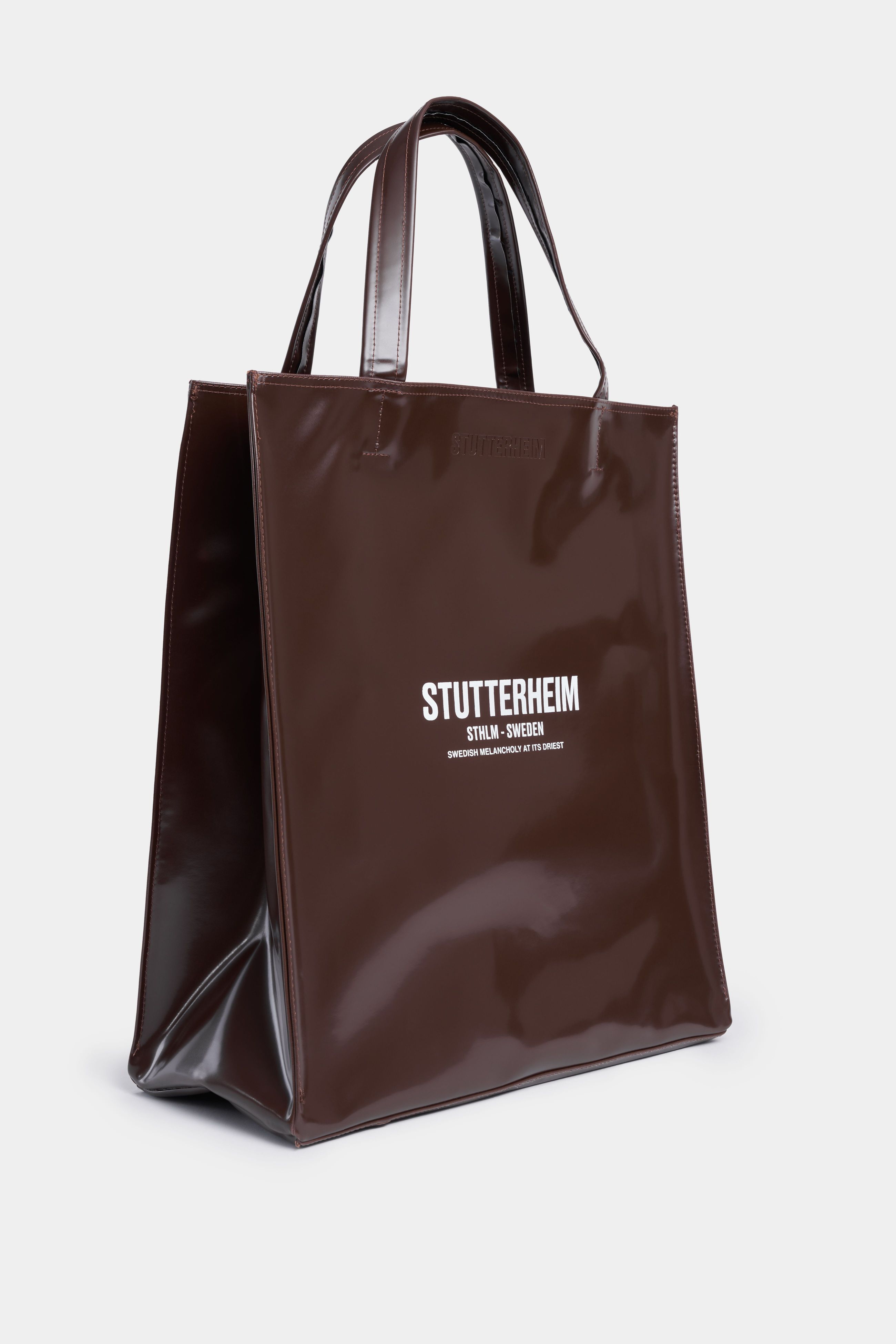 stutterheim stylist opal bag dark brown accessories bags tote-bags