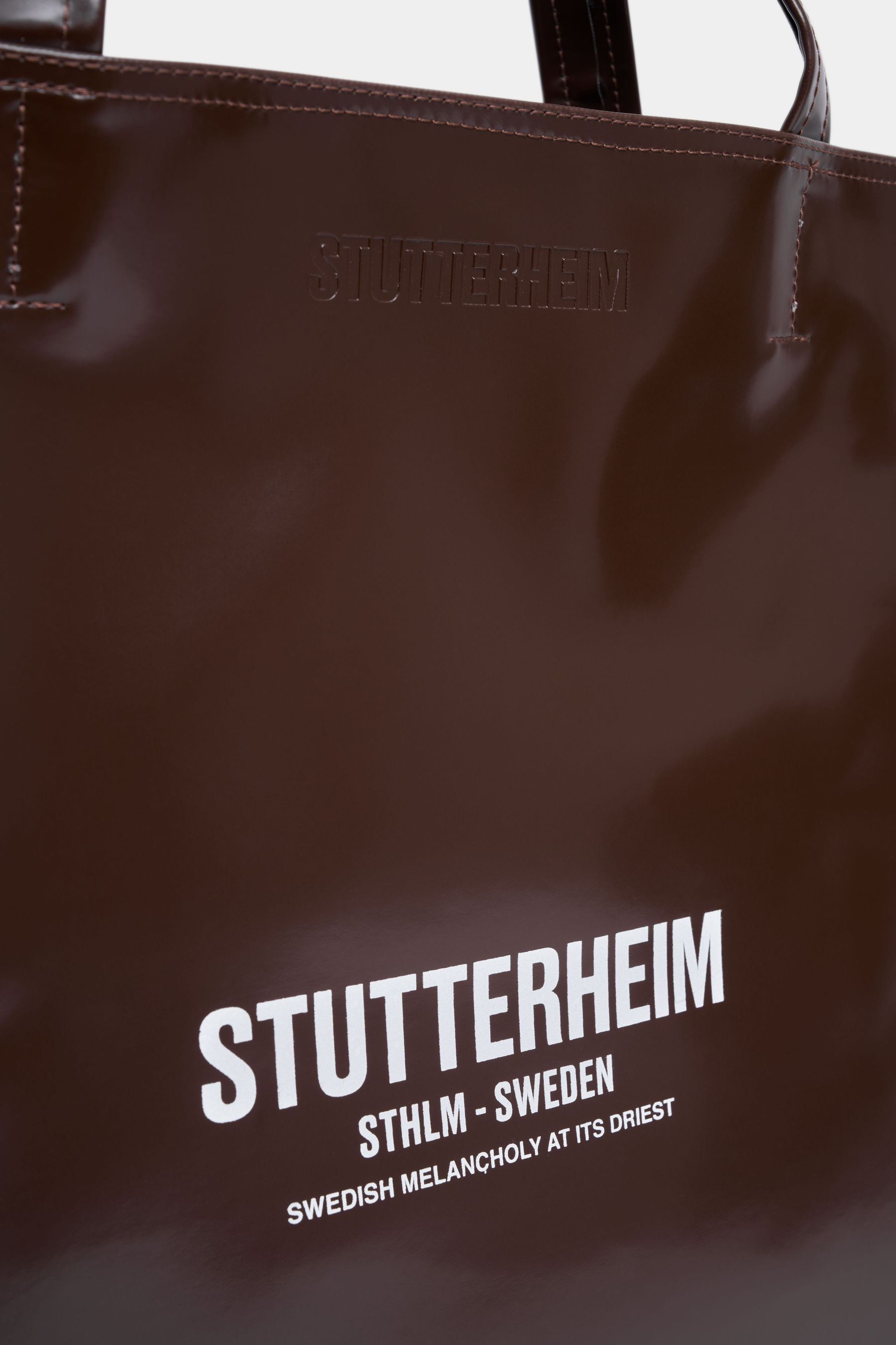 stutterheim stylist opal bag dark brown accessories bags tote-bags
