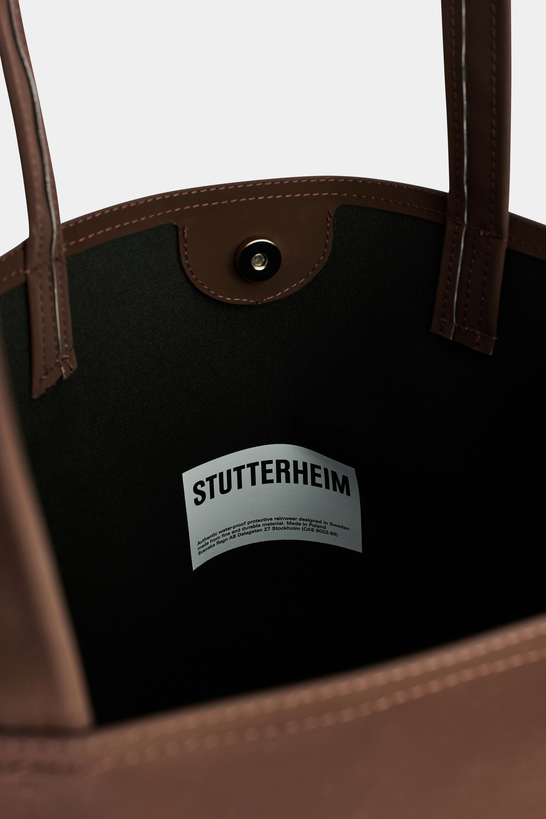 stutterheim stylist bag matte dark brown accessories bags tote-bags