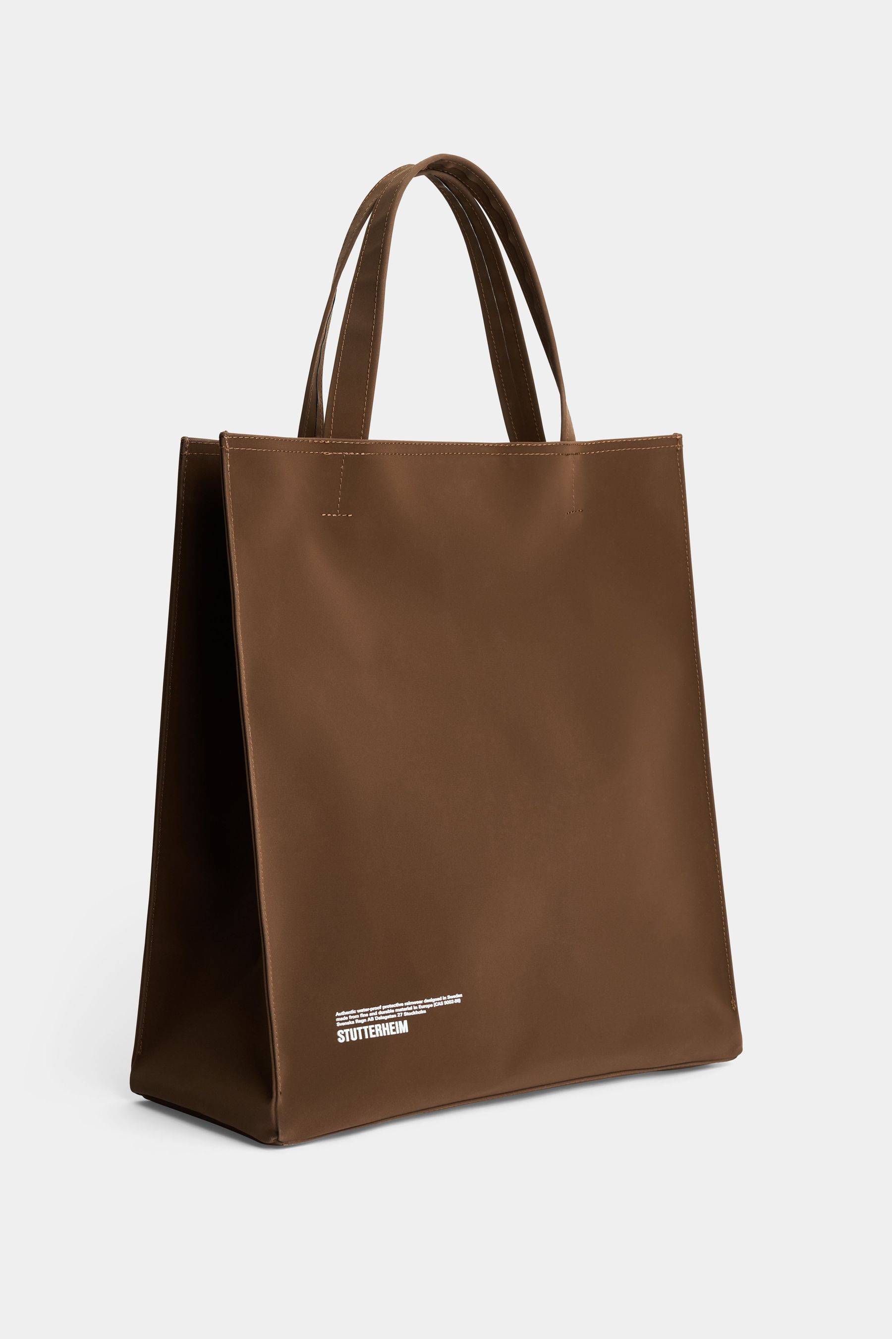 stutterheim stylist bag matte dark brown accessories bags tote-bags