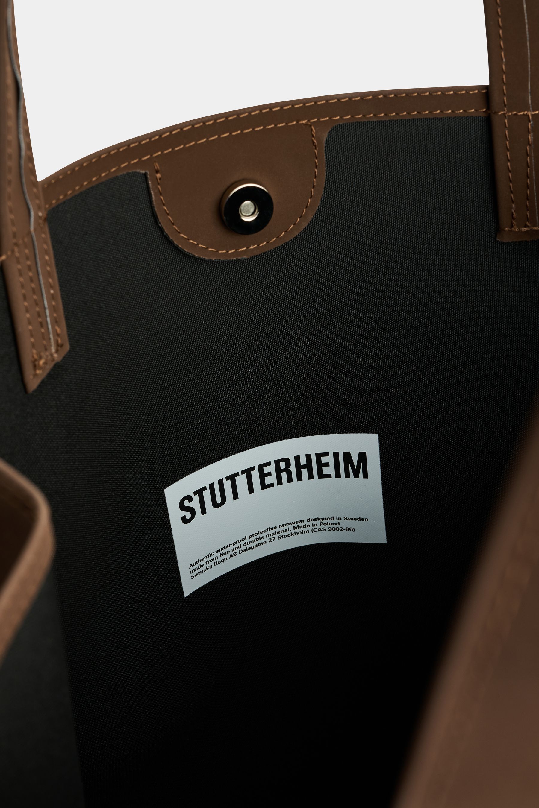 stutterheim stylist bag matte dark brown accessories bags tote-bags