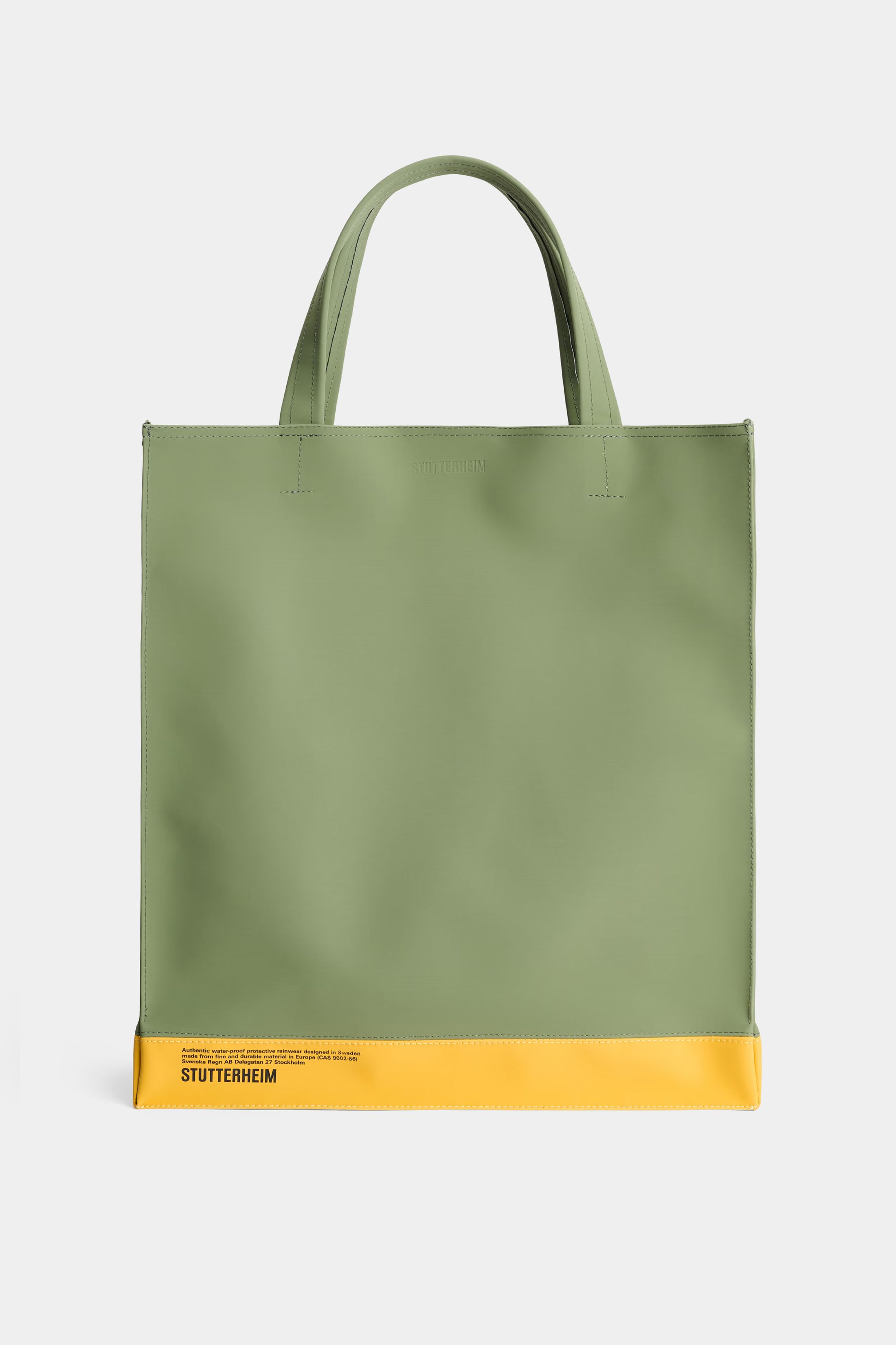 stutterheim stylist bag matte dry green/warm honey accessories bags tote-bags