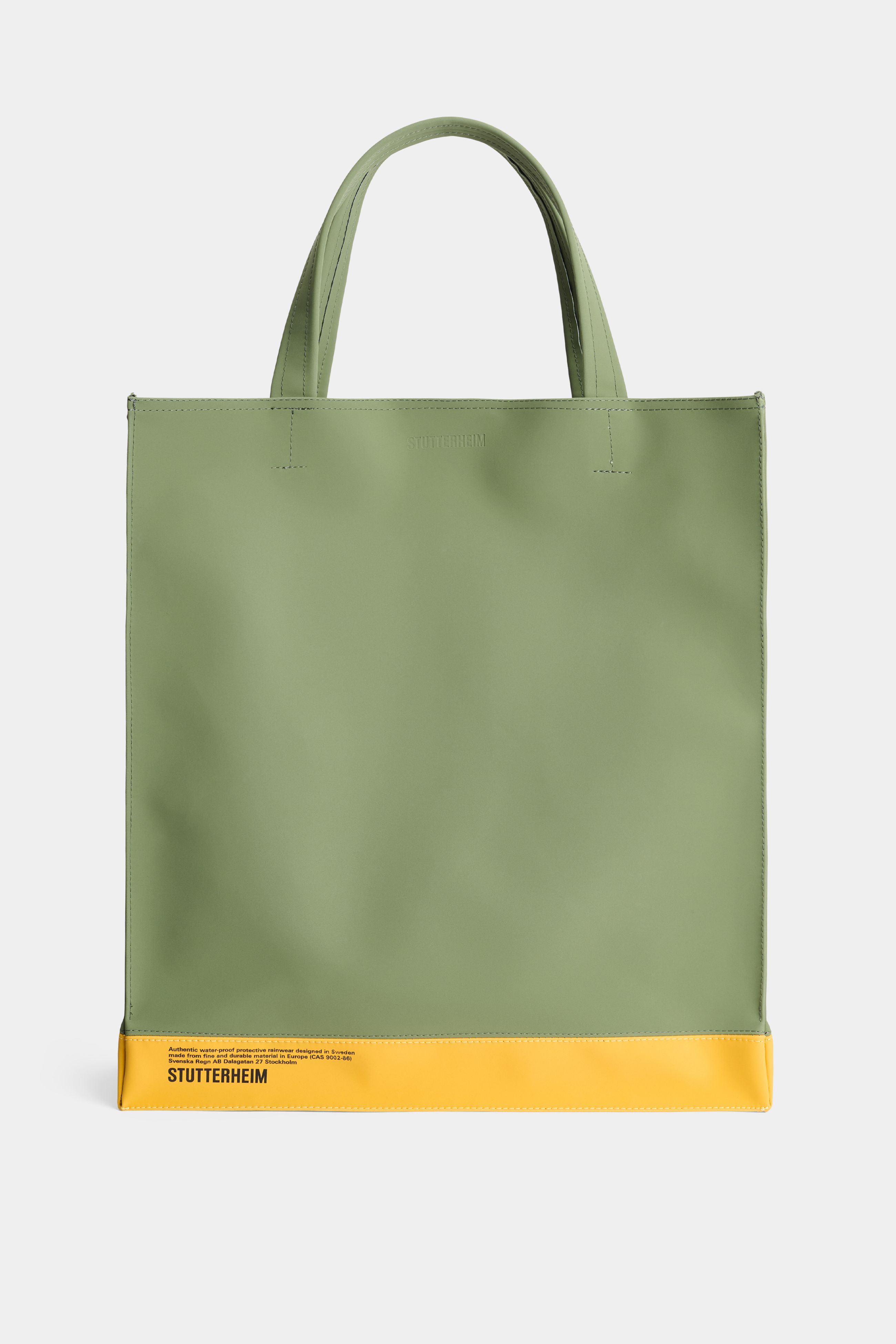 stutterheim stylist bag matte dry green/warm honey accessories bags tote-bags
