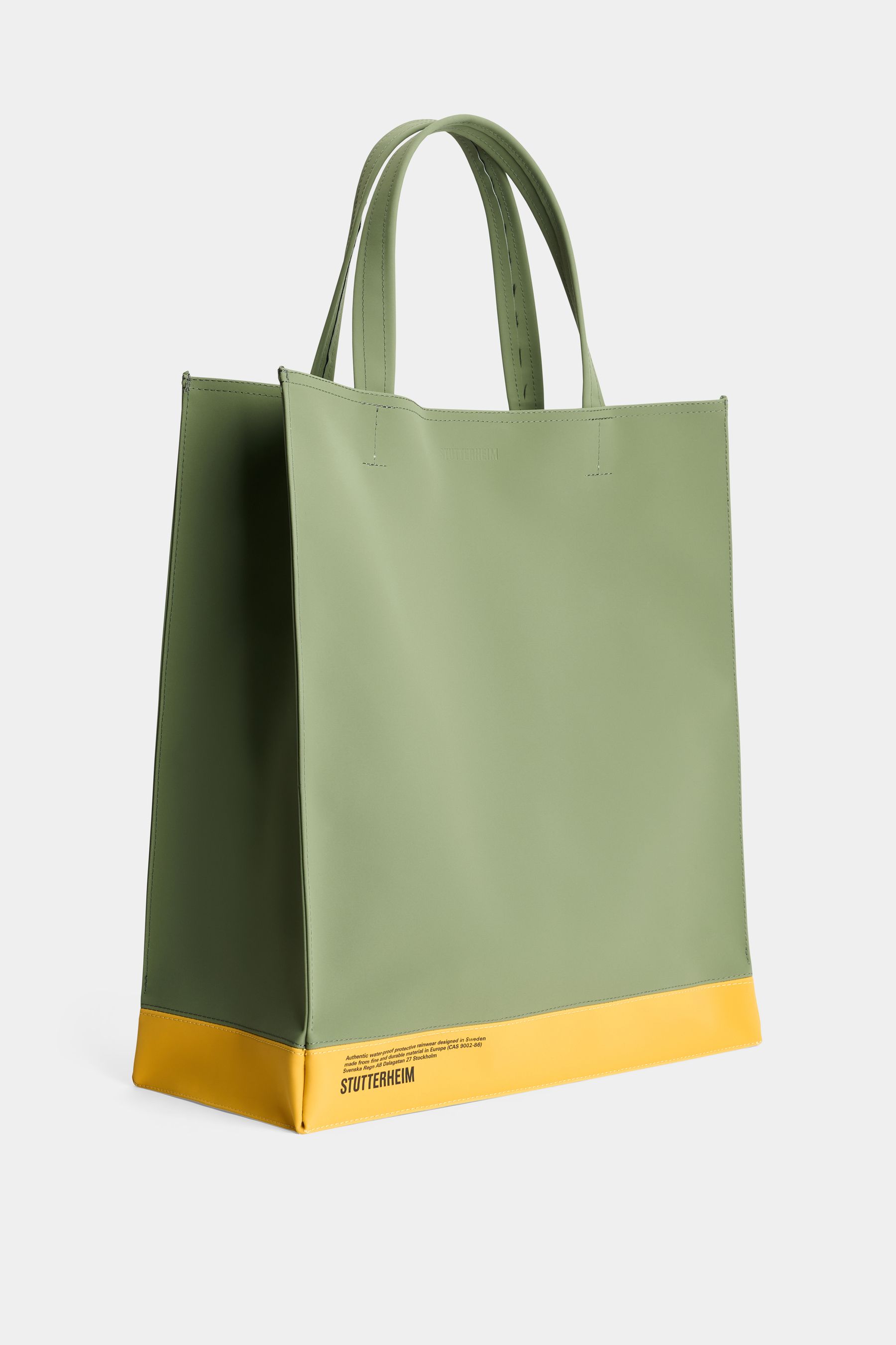 stutterheim stylist bag matte dry green/warm honey accessories bags tote-bags