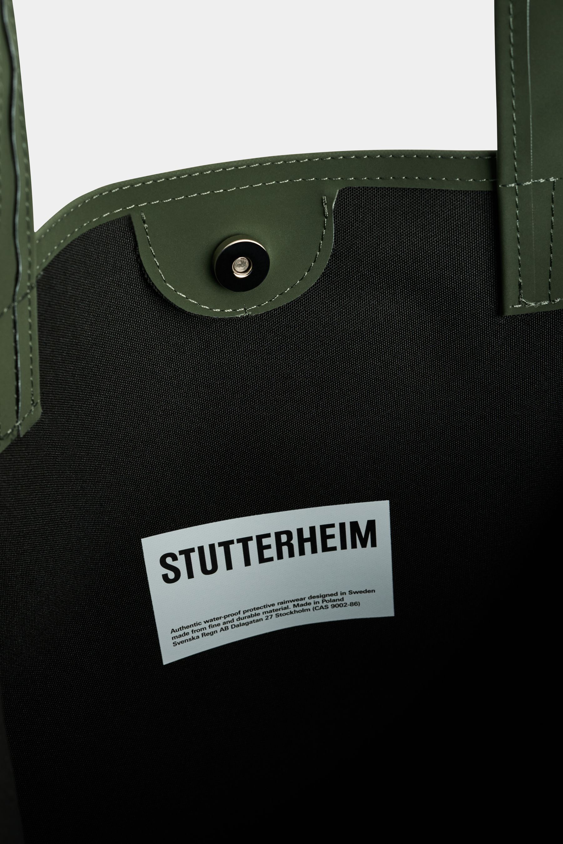stutterheim stylist bag matte green accessories bags tote-bags
