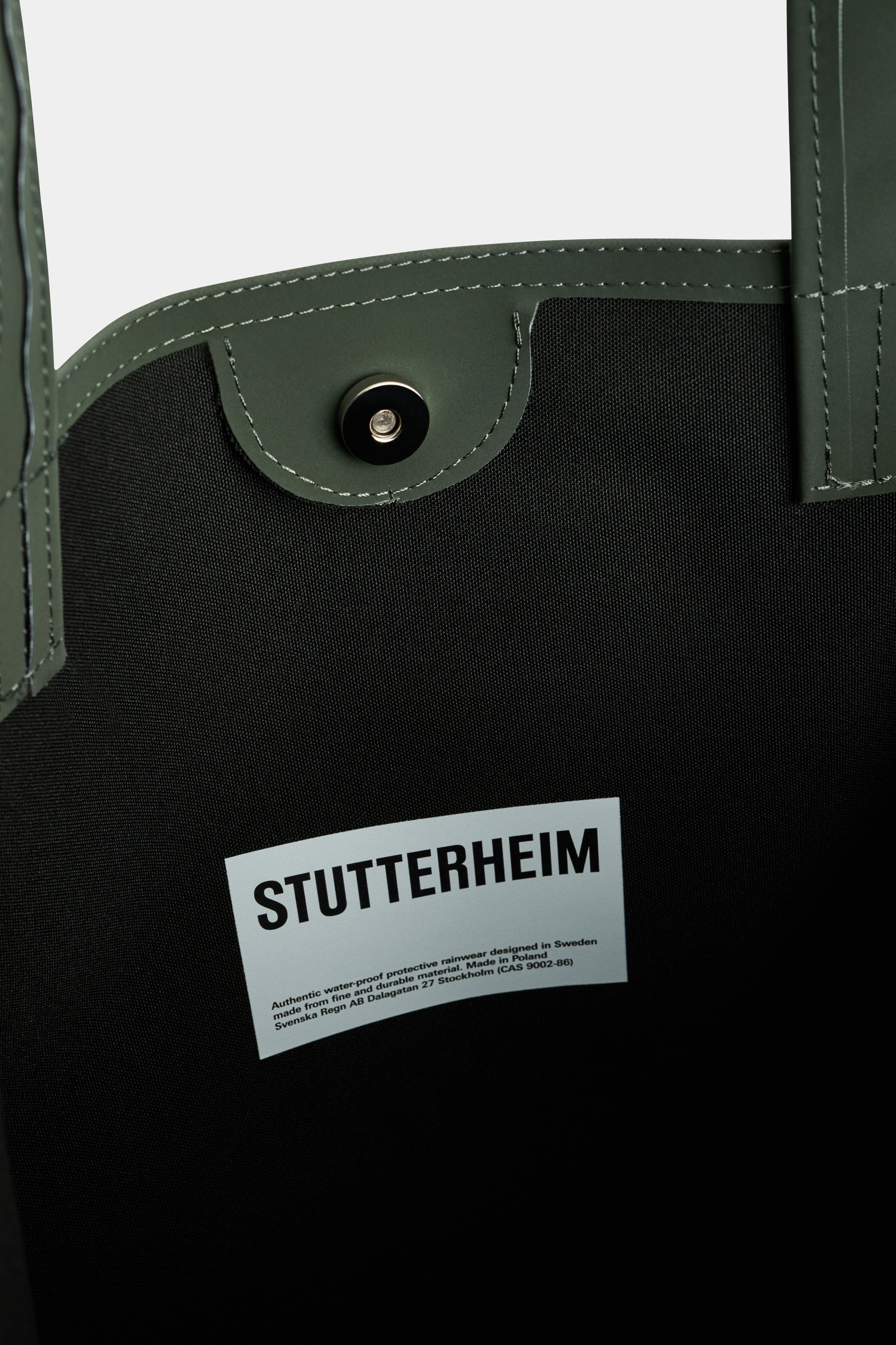 stutterheim stylist bag matte green accessories bags tote-bags
