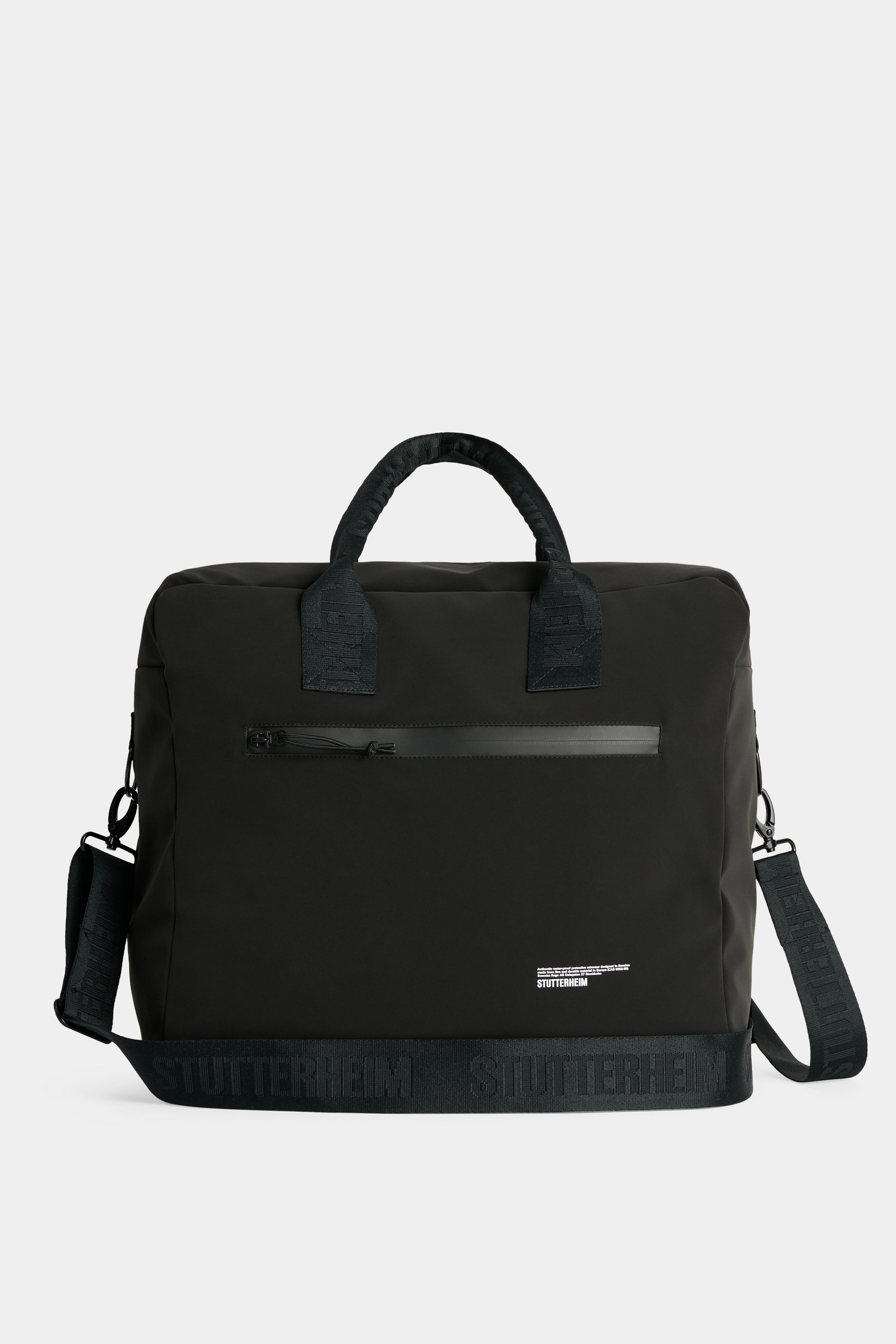 stutterheim svea box bag black accessories bags travel-bags