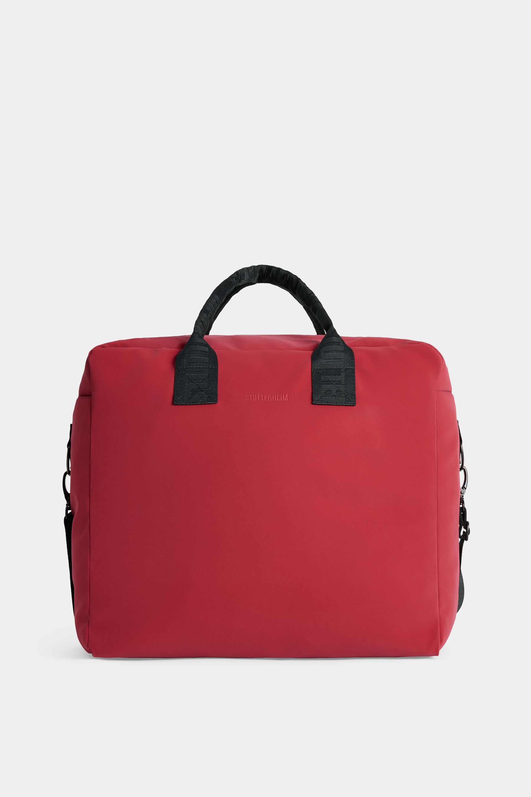 stutterheim svea box bag burgundy accessories bags weekend-bags