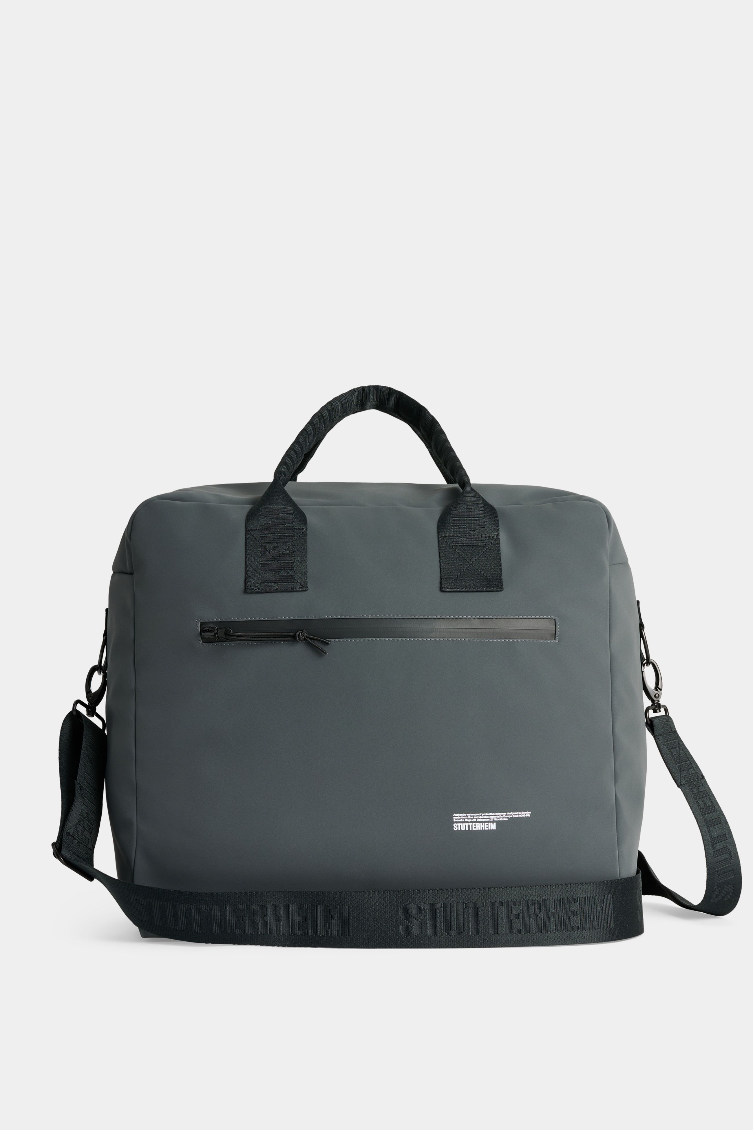stutterheim svea box bag charcoal accessories bags travel-bags