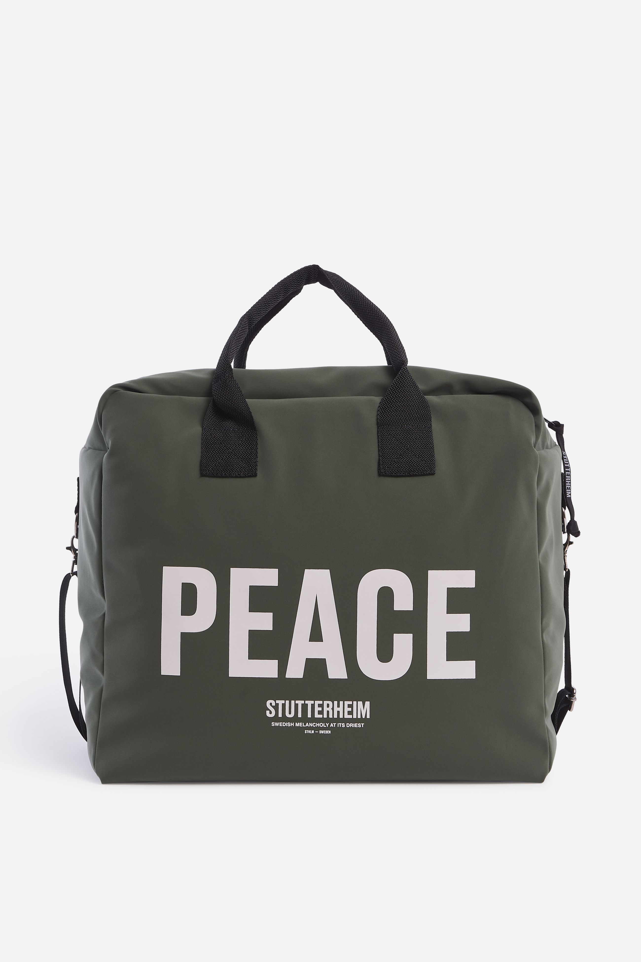 stutterheim svea box bag matte dark green accessories bags weekend-bags