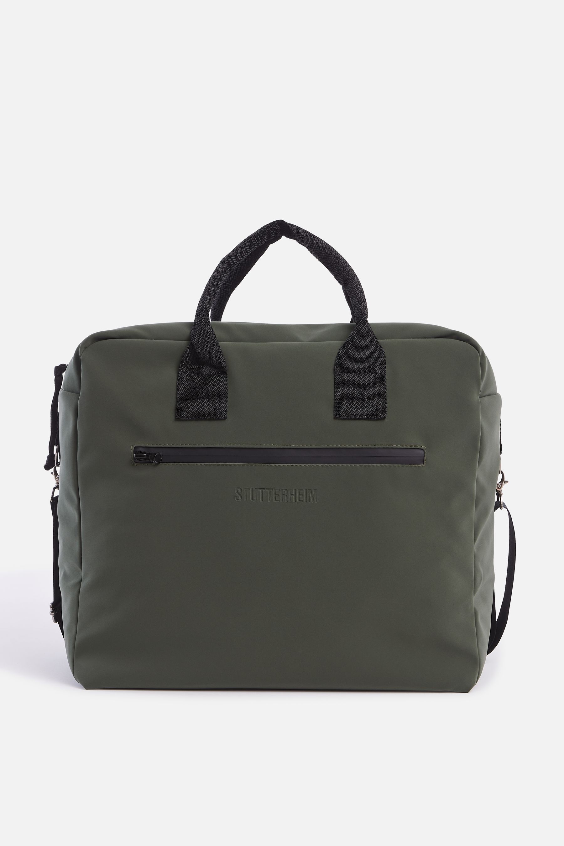 stutterheim svea box bag matte dark green accessories bags weekend-bags