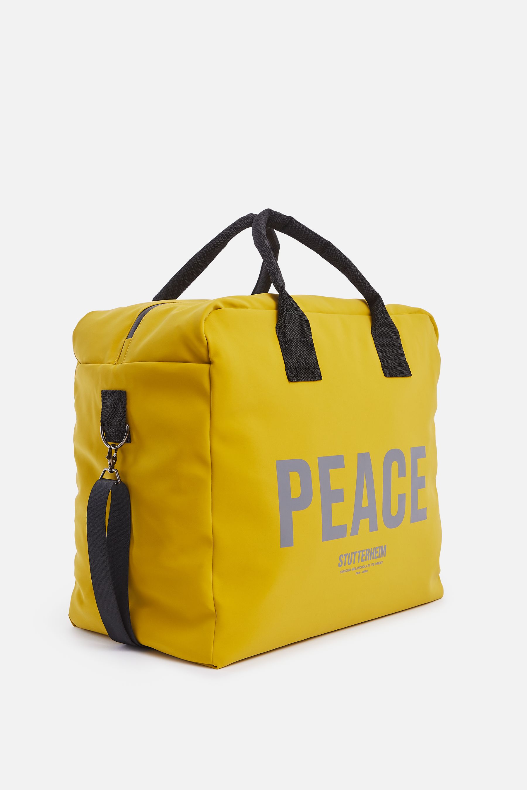 stutterheim svea box bag matte gold accessories bags weekend-bags