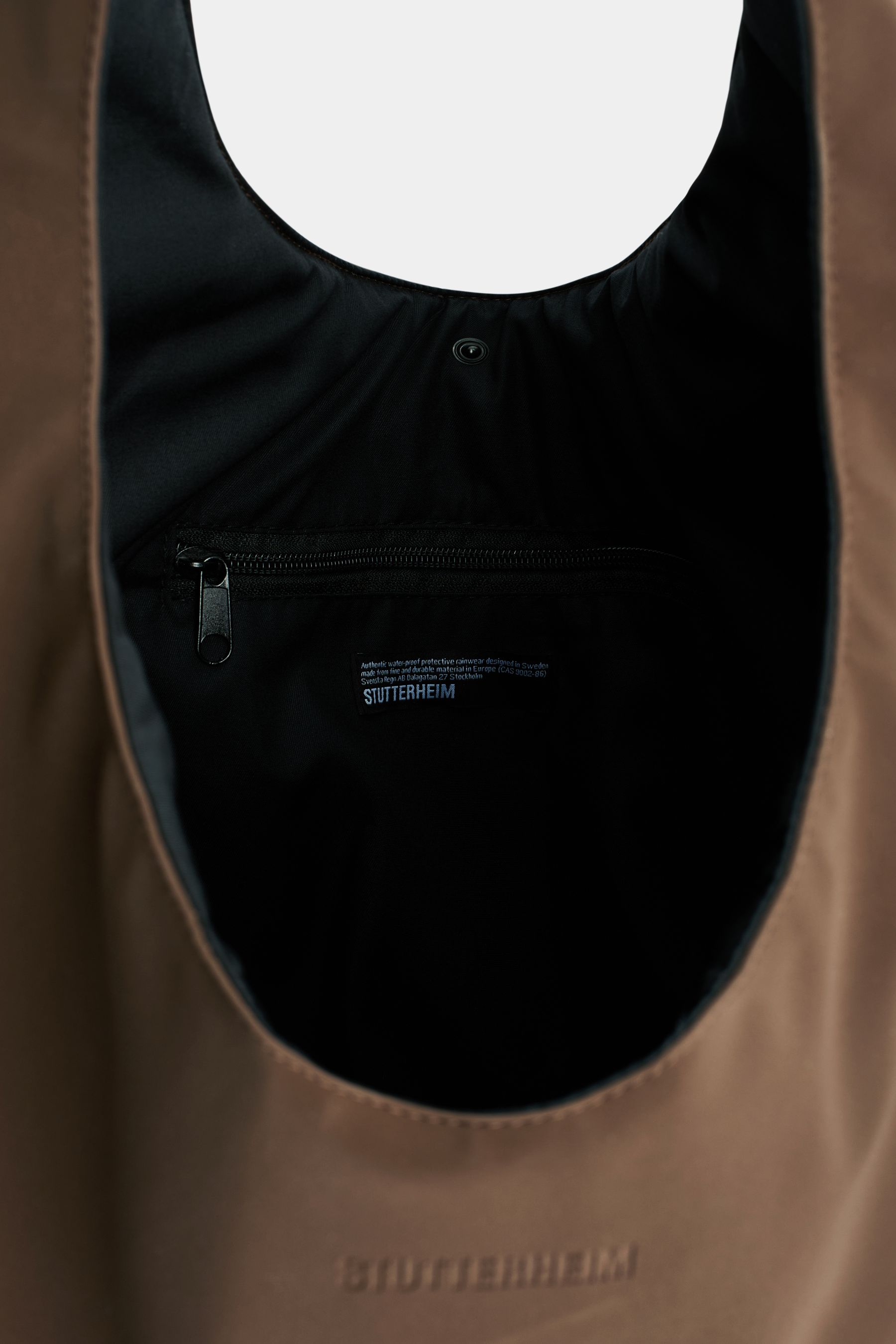 stutterheim svea puffer bag matte dark brown accessories bags tote-bags