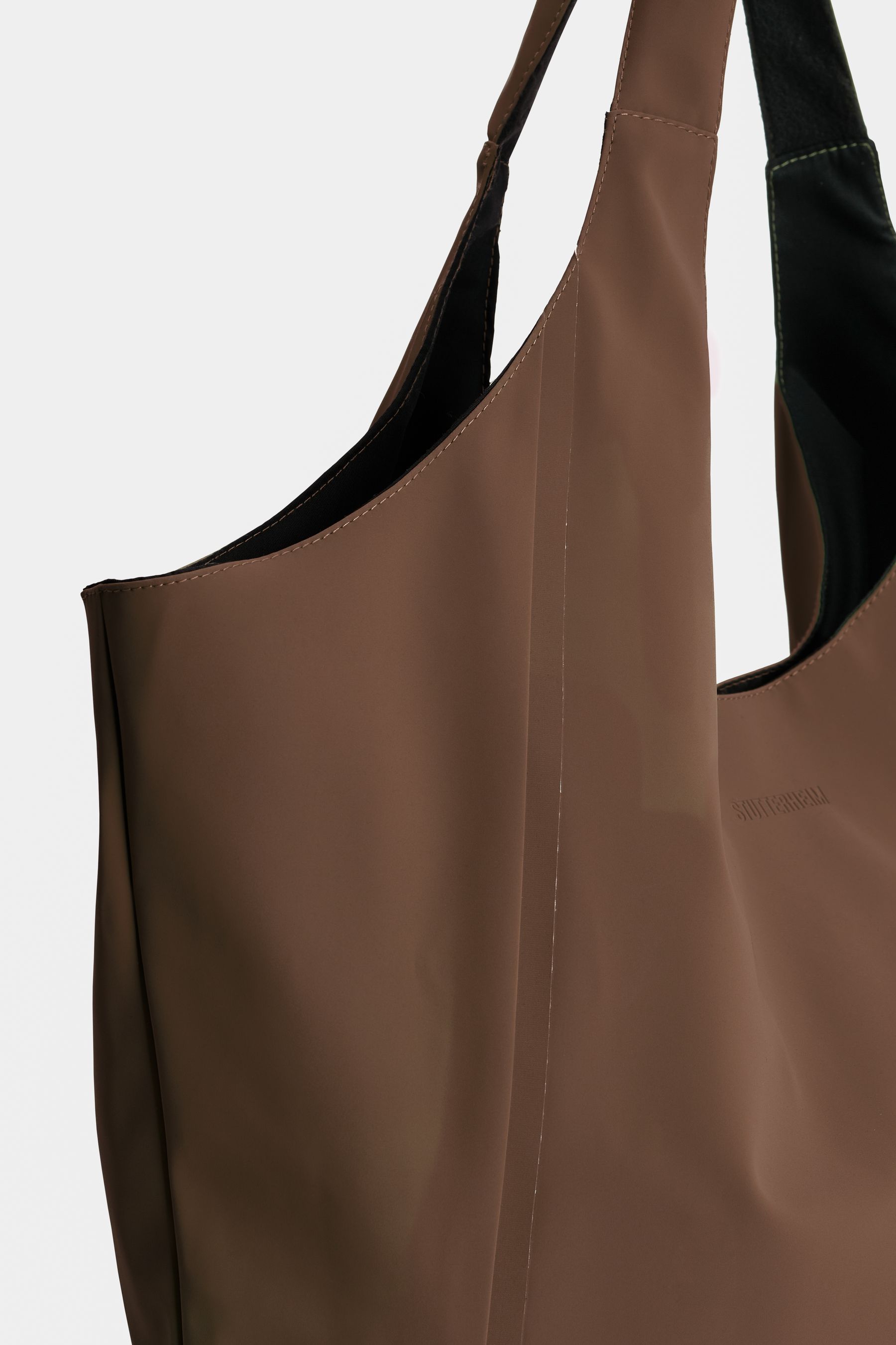 stutterheim svea puffer bag matte dark brown accessories bags tote-bags