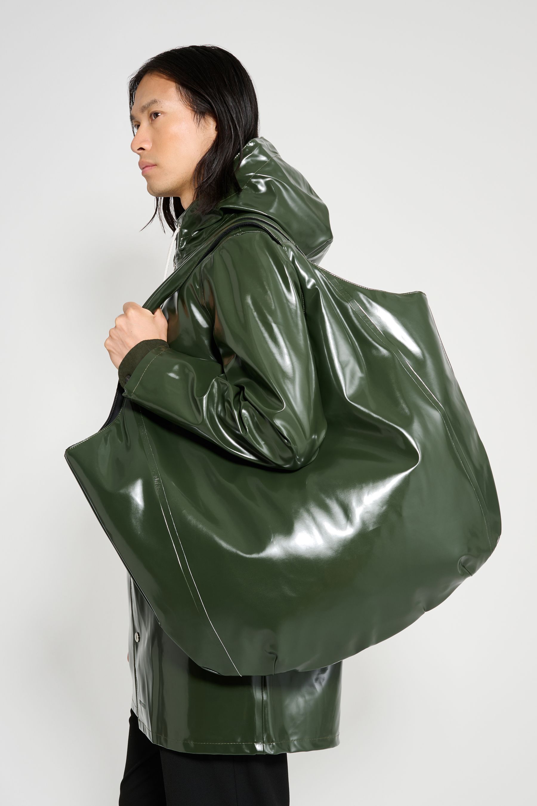 stutterheim svea puffer bag opal green accessories bags tote-bags