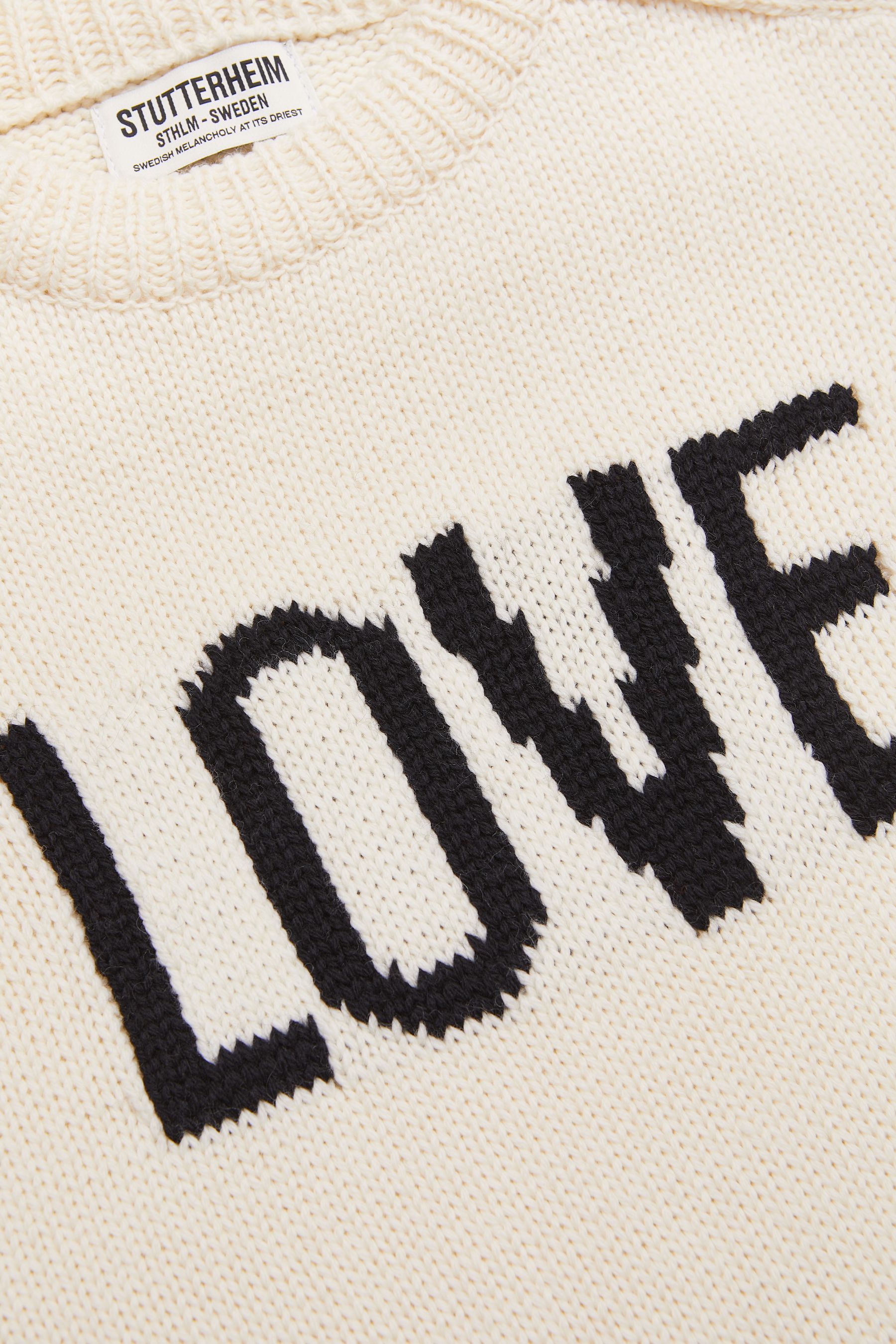 stutterheim talk sweater off-white women knitwear