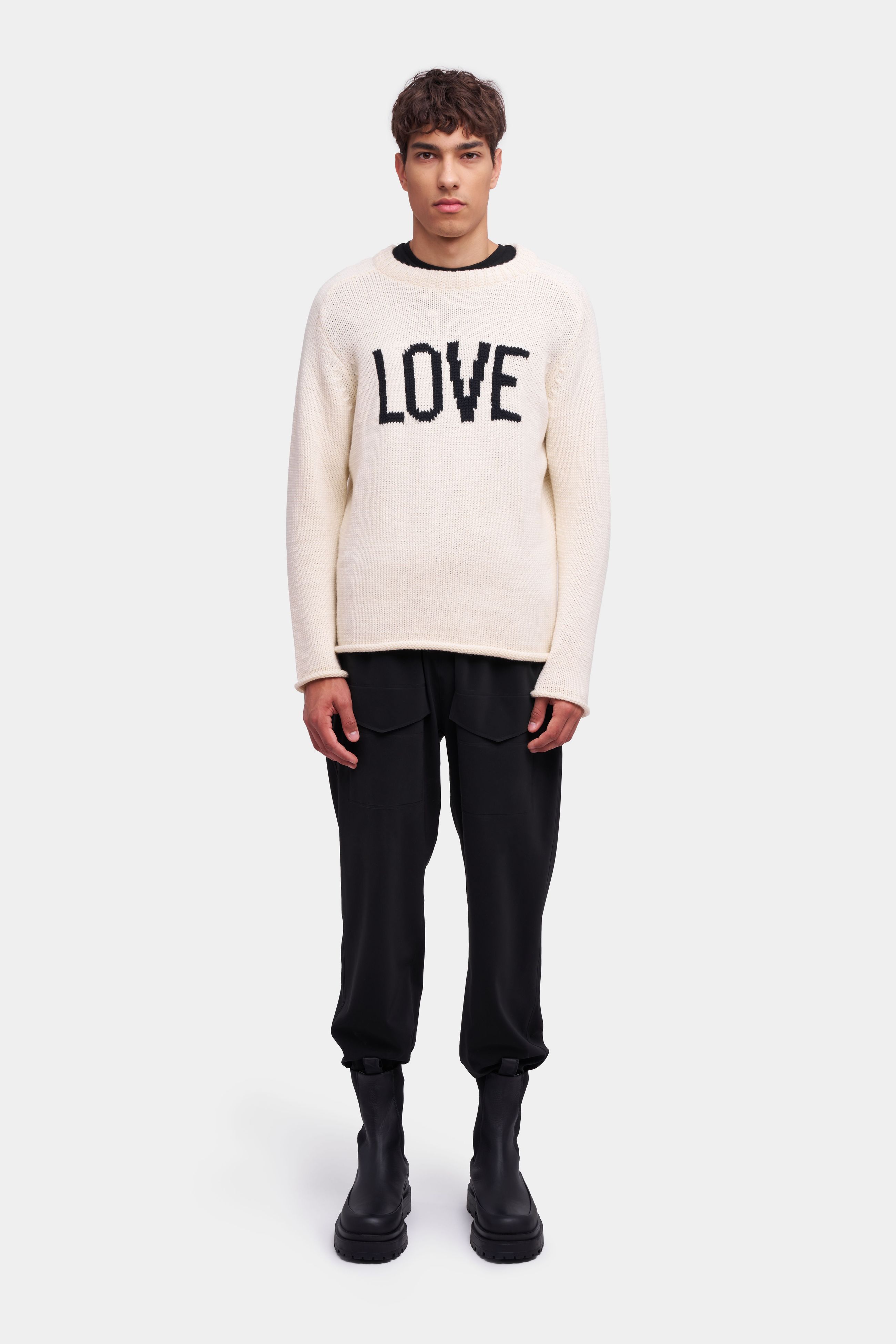 stutterheim talk sweater off-white men knitwear