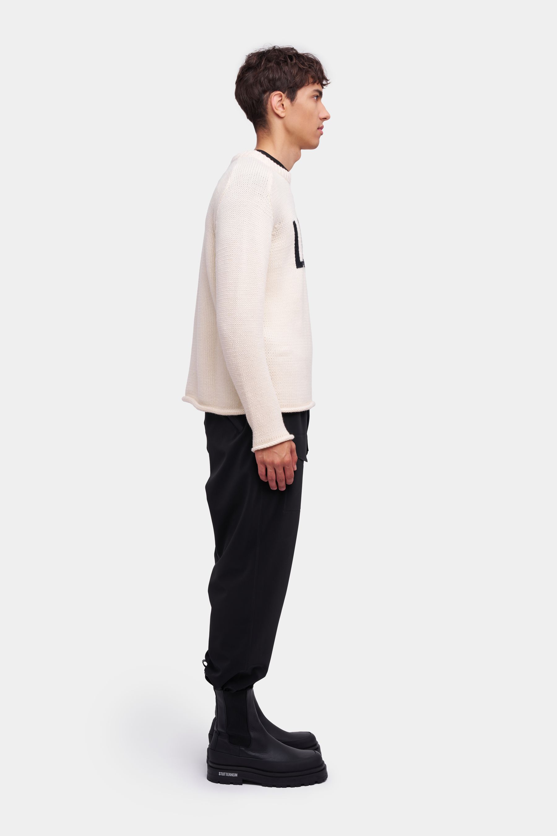 stutterheim talk sweater off-white men knitwear