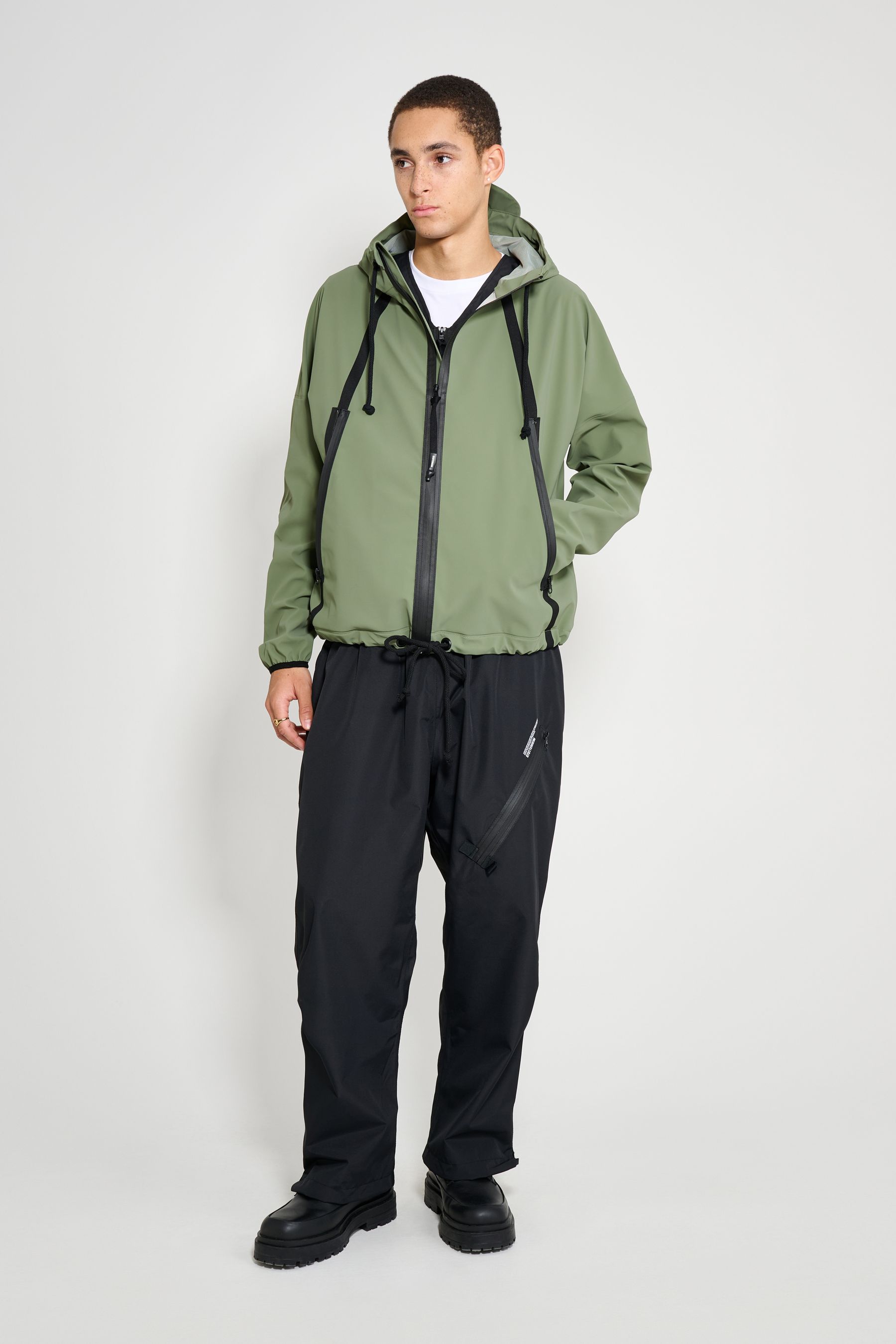 stutterheim traneberg tape jacket dry green men jackets