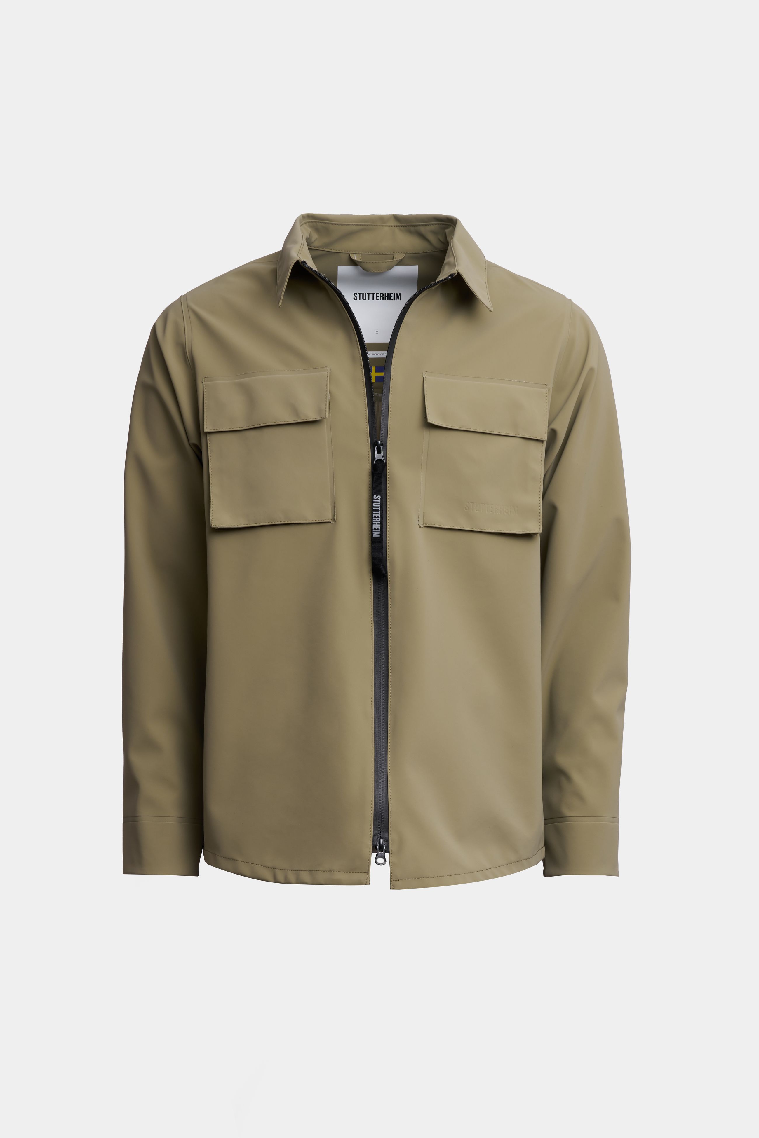 stutterheim vitaberg matte overshirt aloe men jackets overshirts