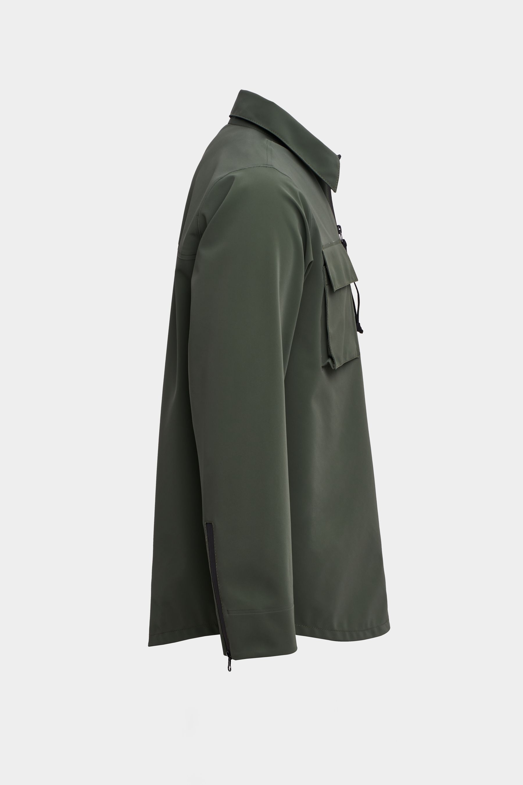 stutterheim vitaberg matte overshirt green men jackets overshirts