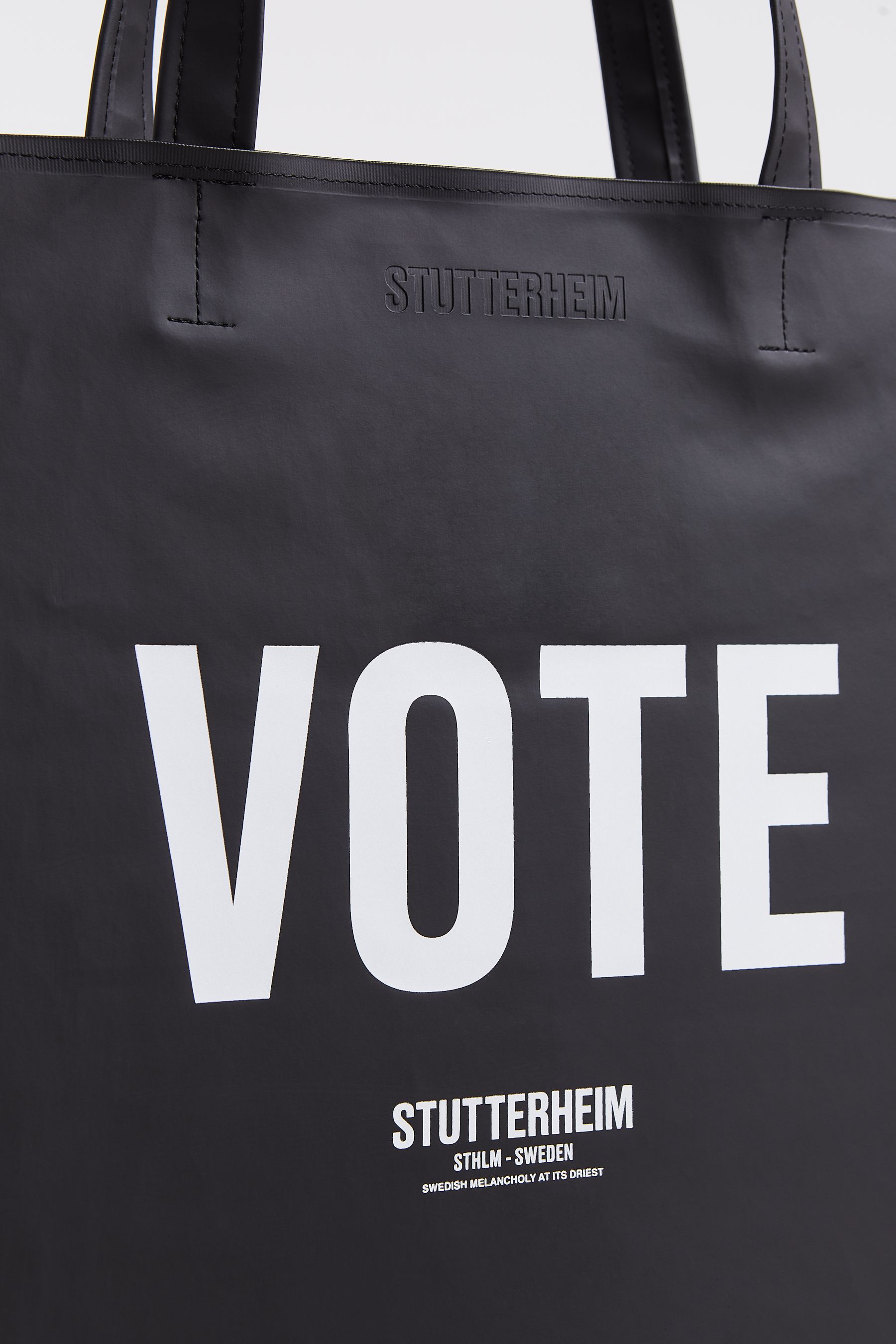 stutterheim tanto bag black accessories bags tote-bags