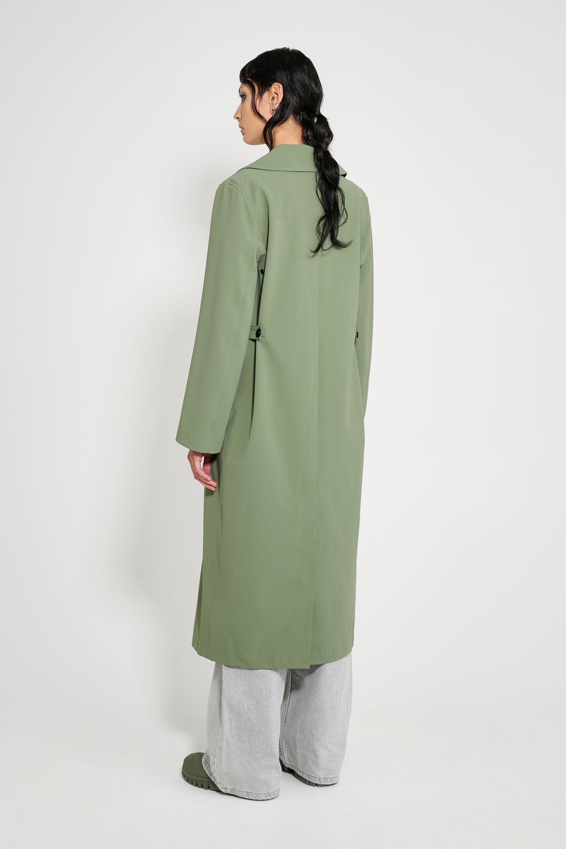 stutterheim wayfair trench coat dry green women jackets trench-coats